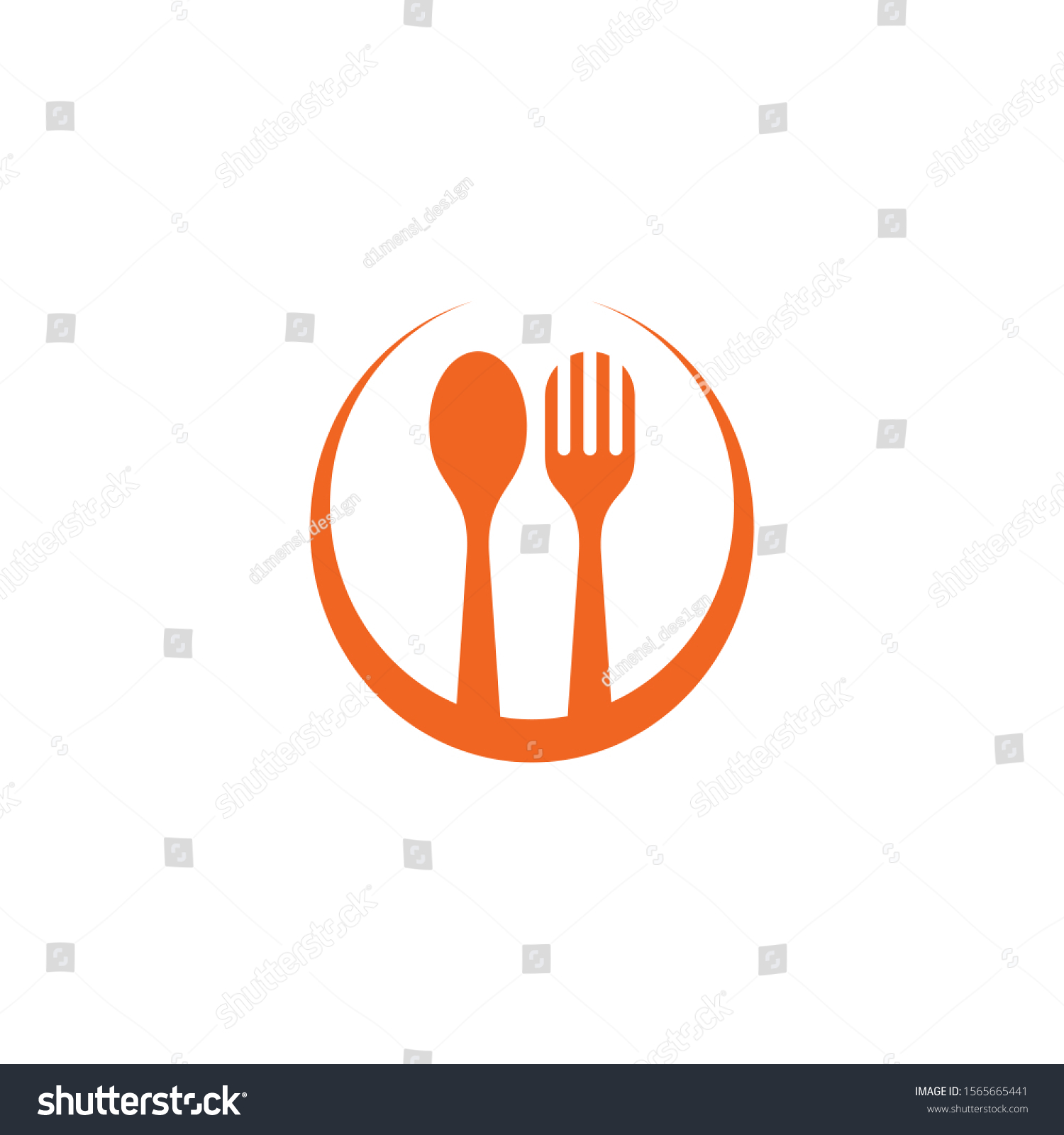 Food Logo Design Inspiration Incorporated Spoon Stock Vector (Royalty ...