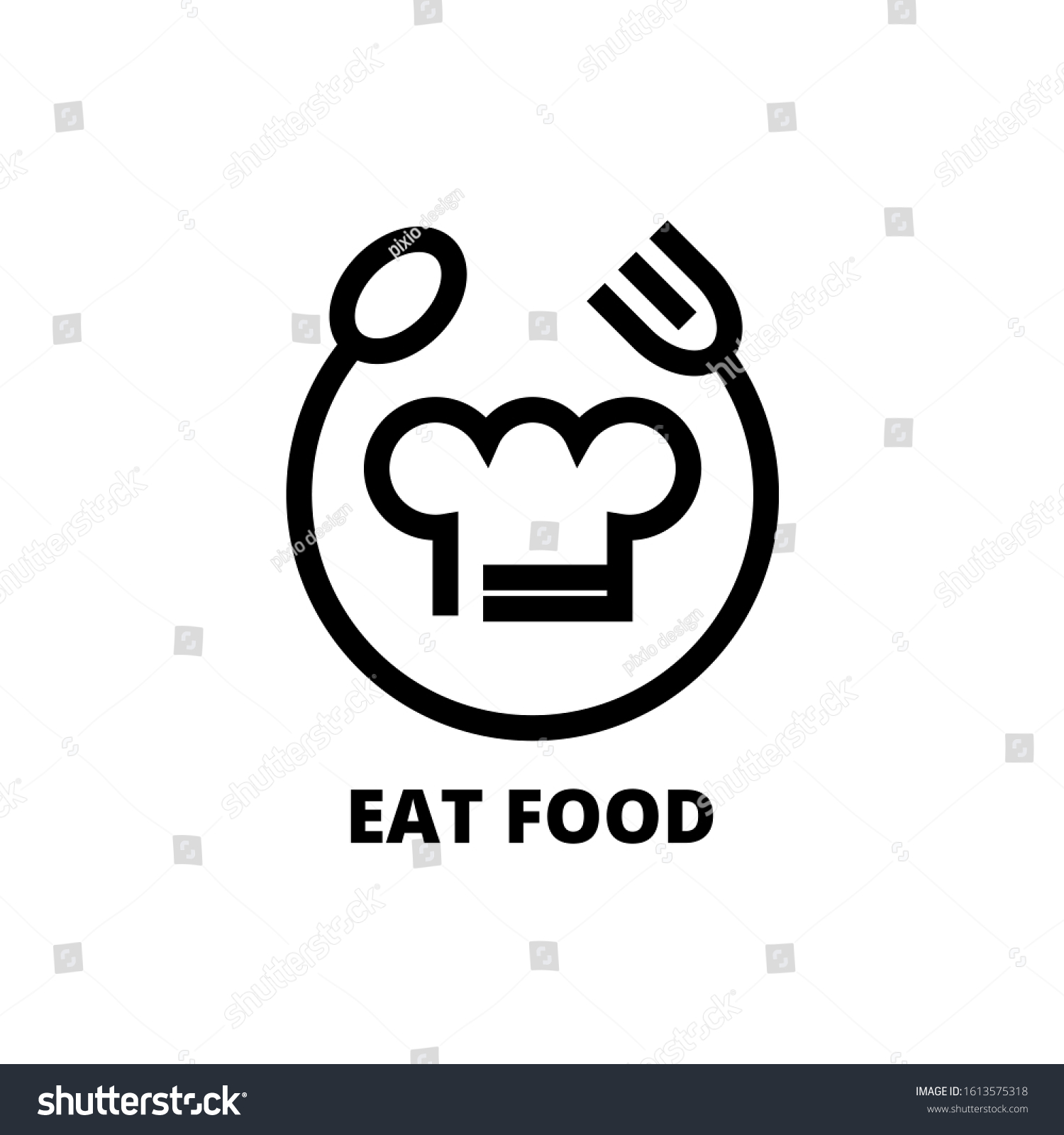 Food Logo Like Icon Design Template Stock Vector Royalty Free