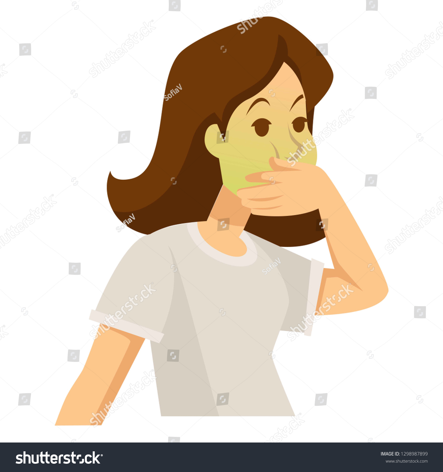 Food Poisoning Pregnancy Woman Feeling Sick Stock Vector (Royalty ... Food Poisoning Pregnancy Woman Feeling Sick Stock Vector (Royalty ...