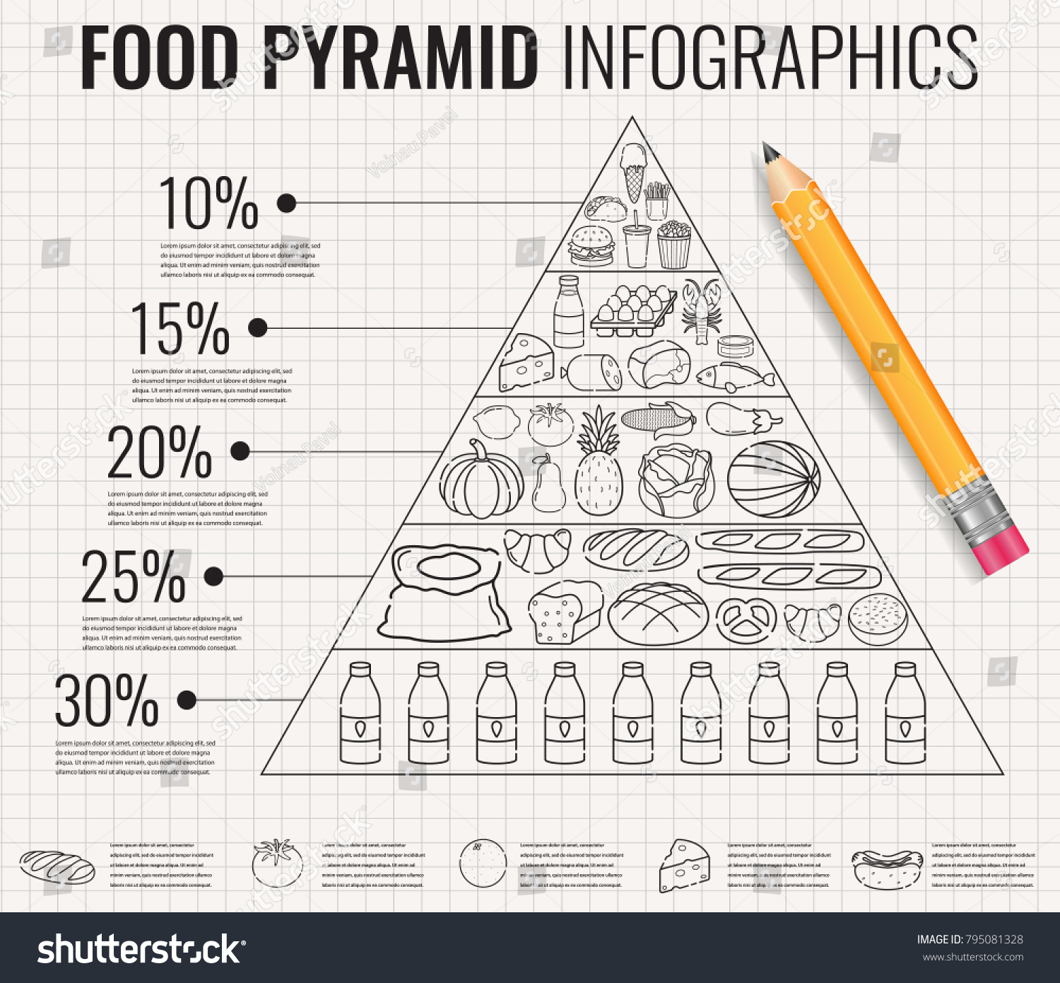 Food Pyramid Healthy Eating Infographic Healthy