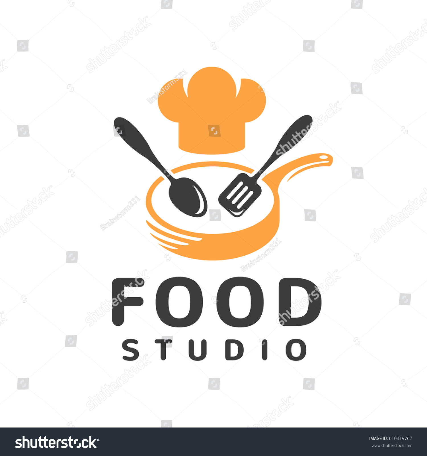 food studio vector logo kitchen tools のベクター画像素材