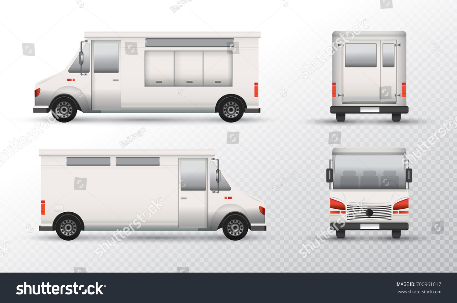 Download Food Truck Template Design White Truck Stock Vector ...