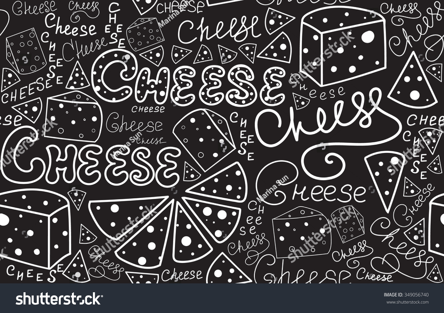 Food Vector Seamless Pattern Cheese Slices Stock Vector Royalty Free