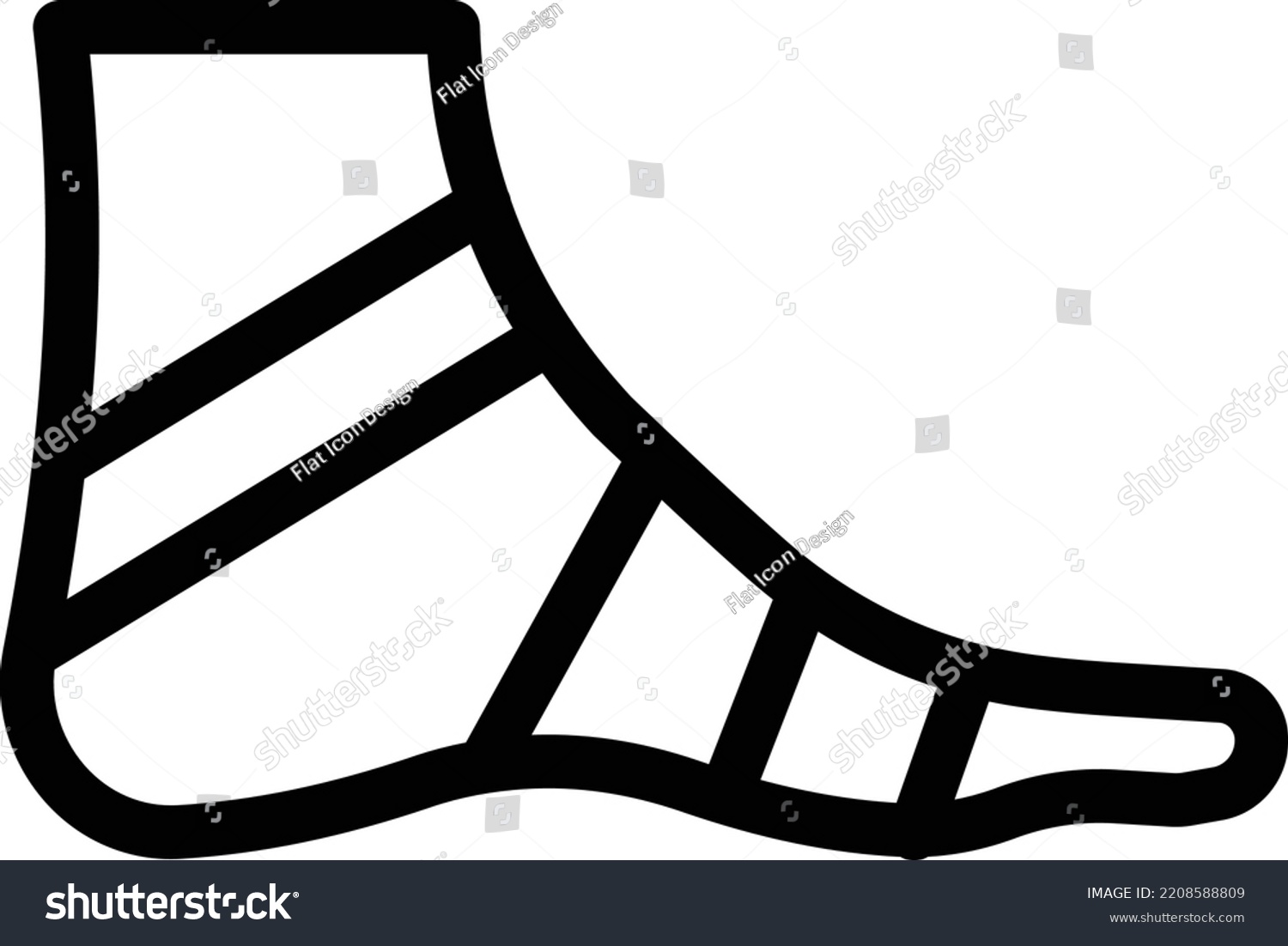 SVG of foot  Vector illustration on a transparent background. Premium quality symmbols. Thin line vector icons for concept and graphic design. 
 svg