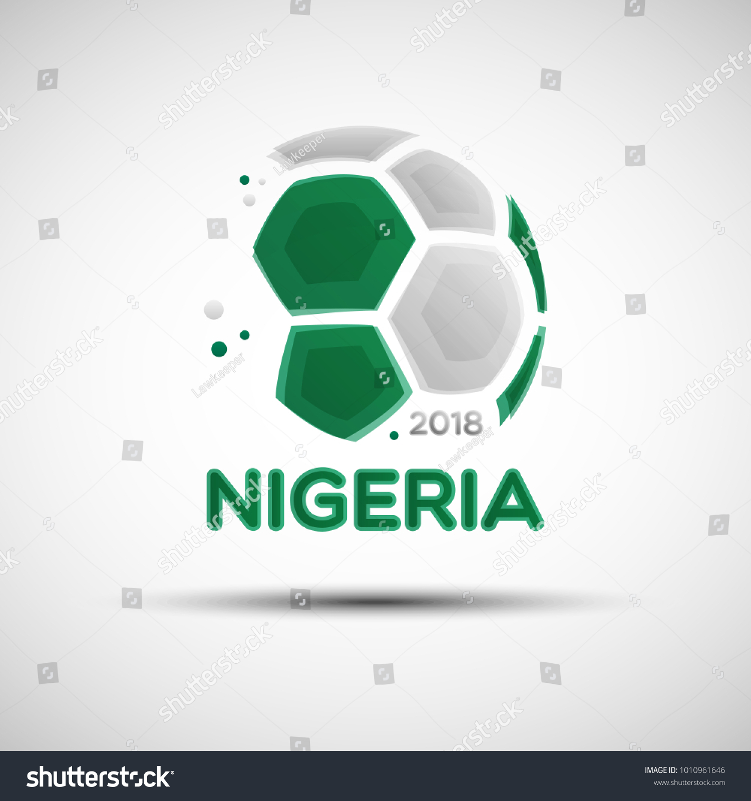 Football Championship Banner Flag Nigeria Vector Stock Vector (Royalty ...