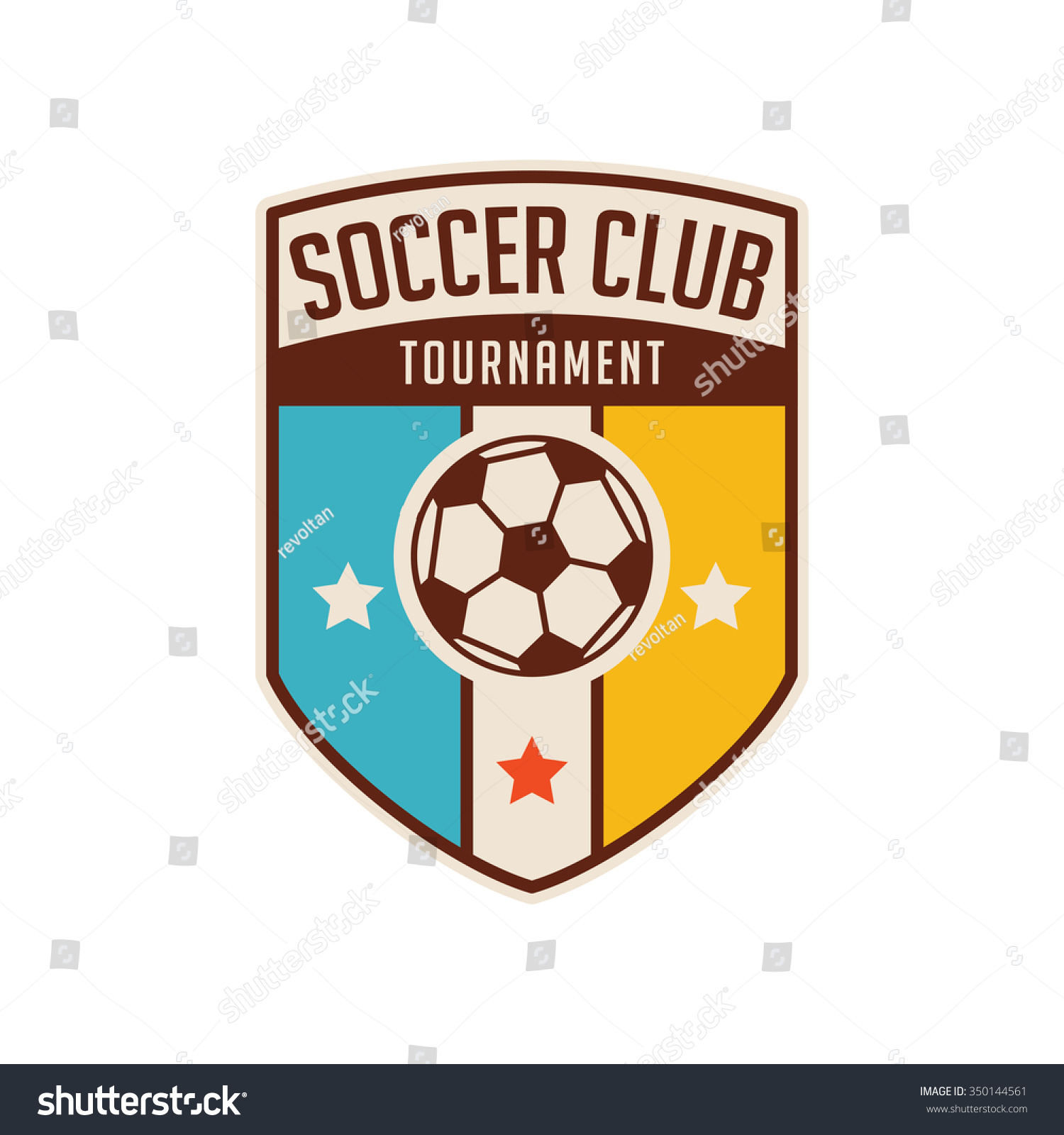 Football Crests Logo Emblem 7 Stock Vector (royalty Free) 350144561 