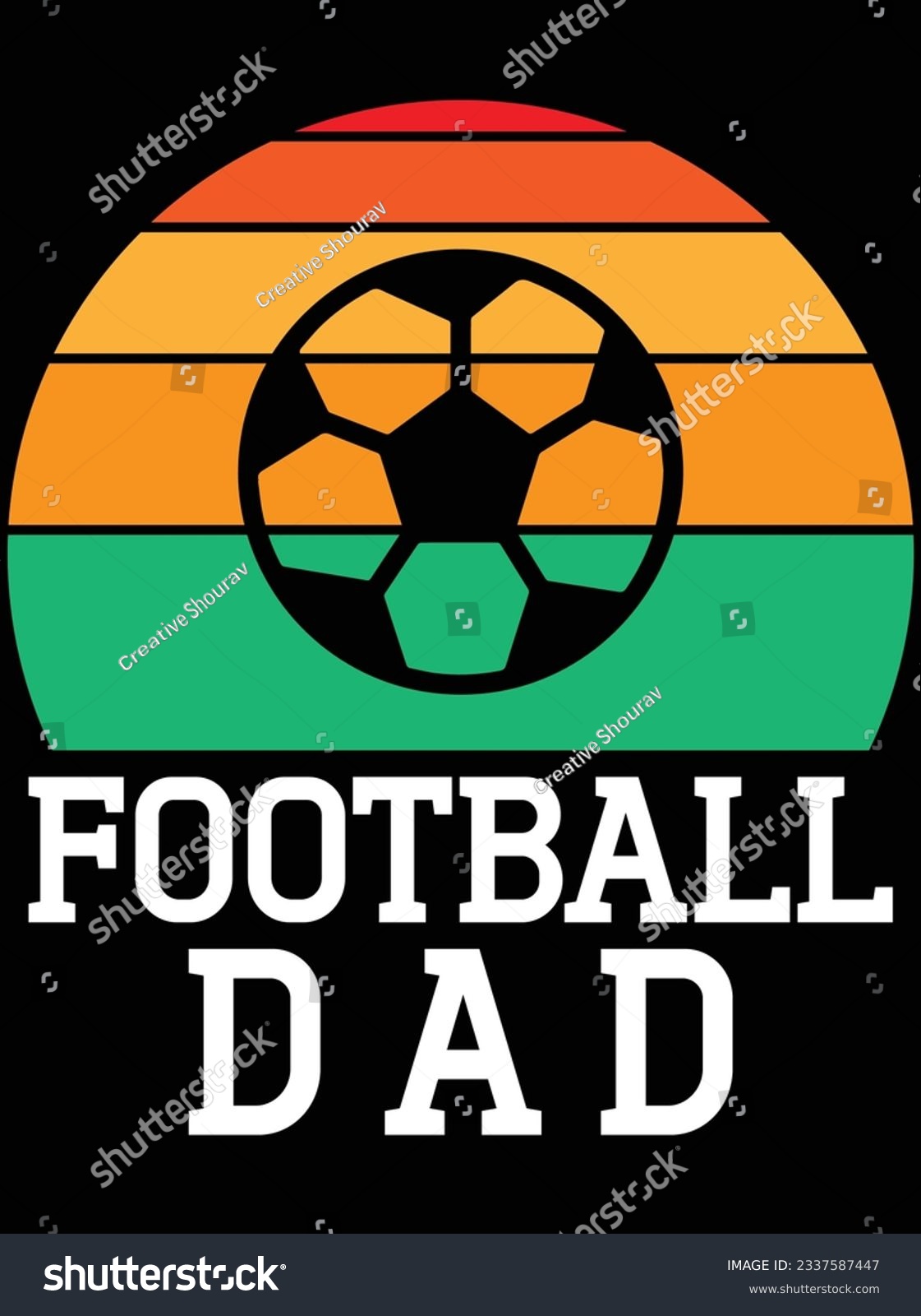 SVG of Football dad vector art design, eps file. design file for t-shirt. SVG, EPS cuttable design file svg
