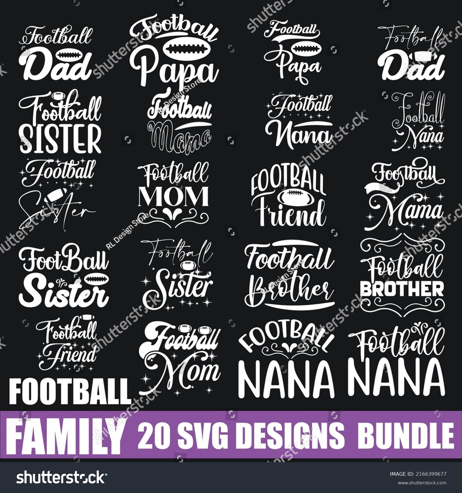 SVG of Football family Quotes SVG Designs Bundle. Football family quotes SVG cut files bundle, Football family quotes t shirt designs bundle, Quotes about Funny cut files,  eps files, SVG bundle svg