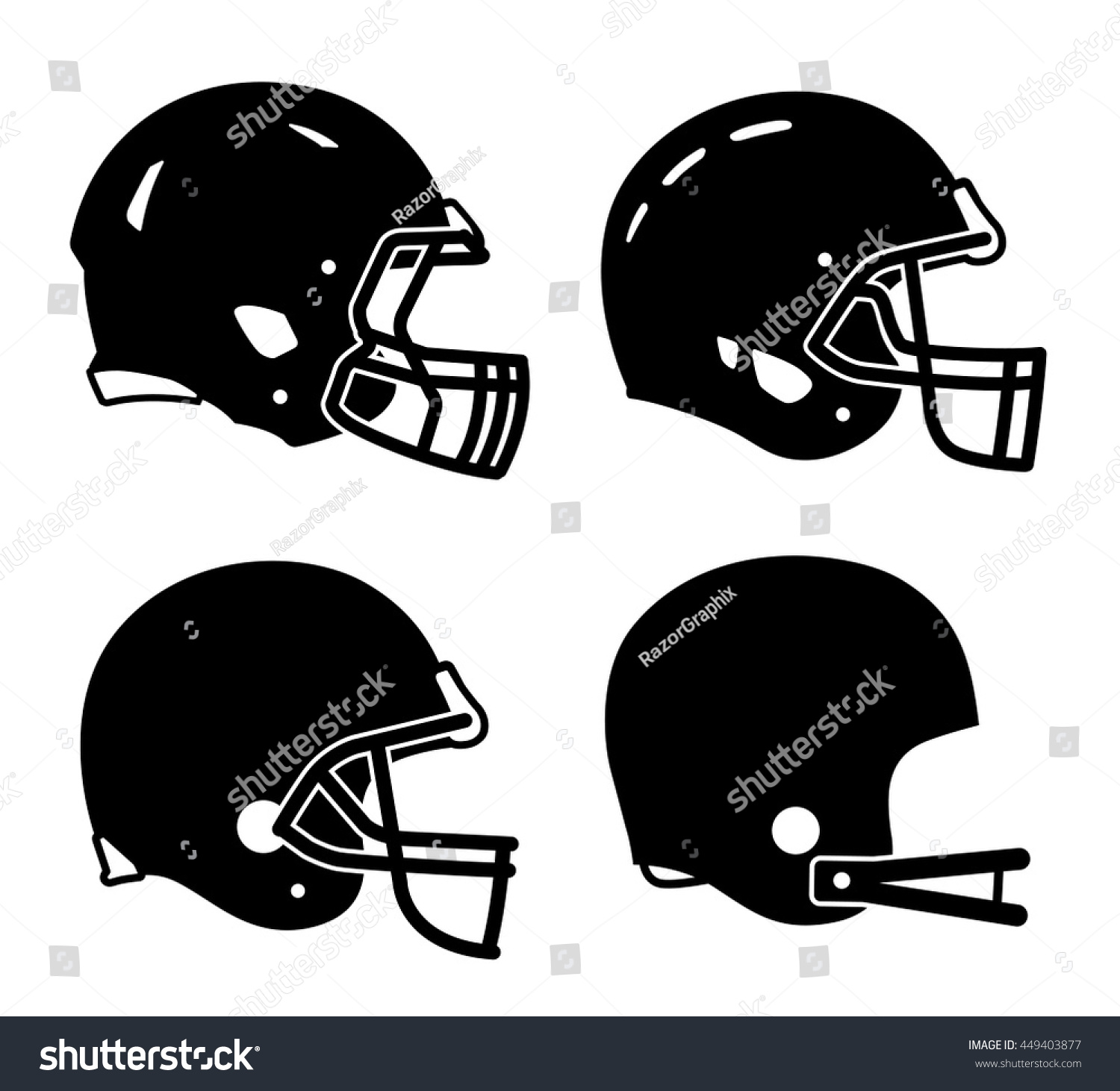 American-football-helmet Images, Stock Photos & Vectors | Shutterstock