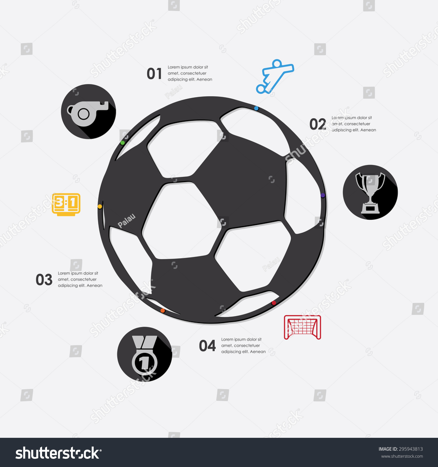 Football Infographic Stock Vector (Royalty Free) 295943813 | Shutterstock