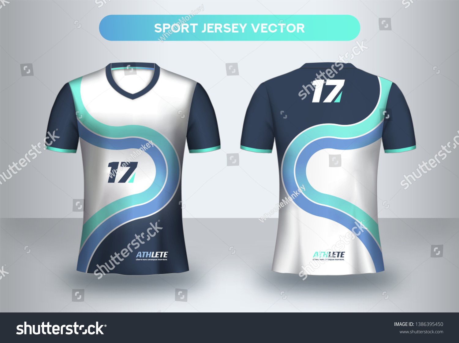 Download Football Jersey Design Template Corporate Design Stock Vector Royalty Free 1386395450 Free Mockups