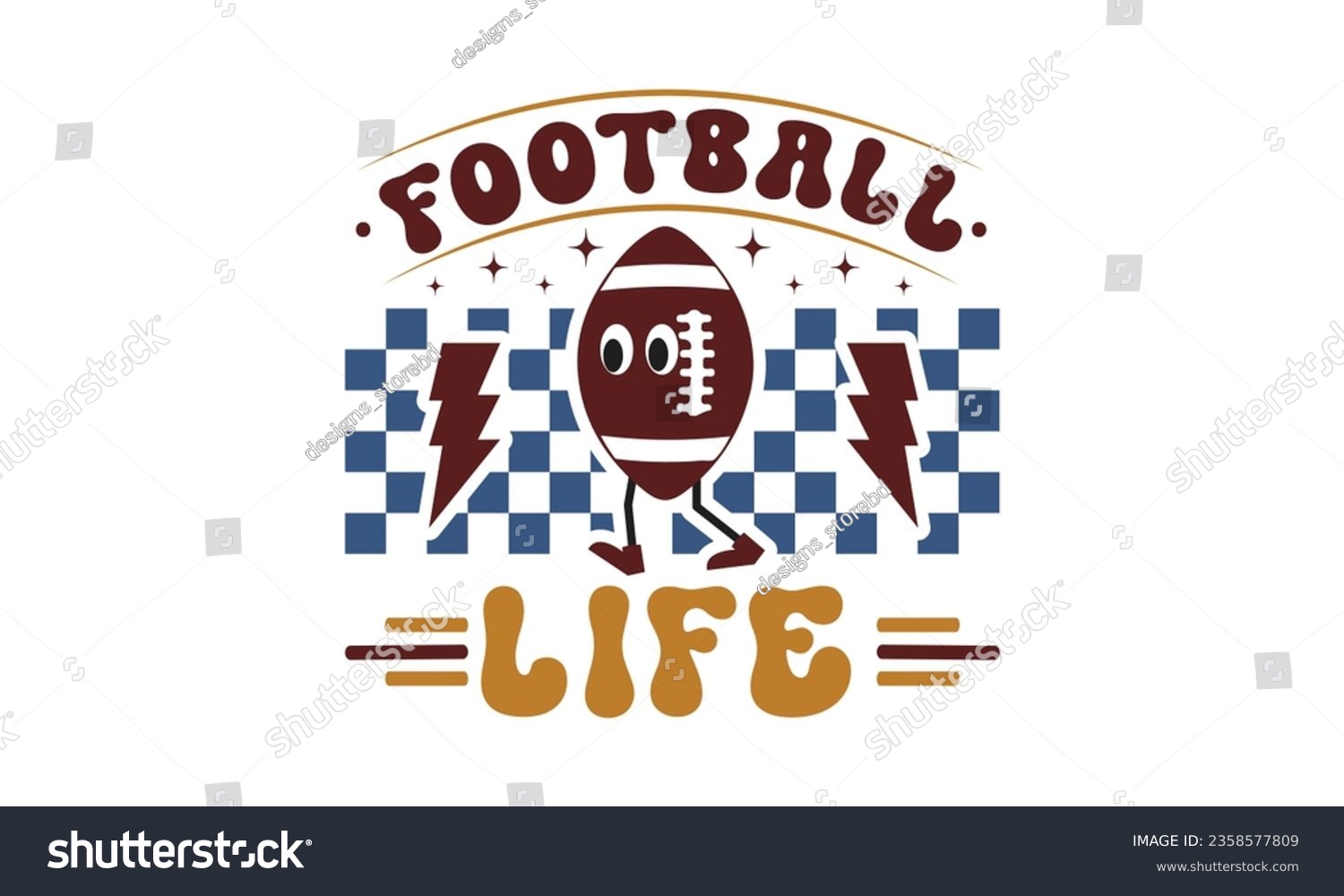 SVG of Football life svg, Football SVG, Football T-shirt Design Template SVG Cut File Typography, Files for Cutting Cricut and Silhouette Cut svg File, Game Day eps, png svg