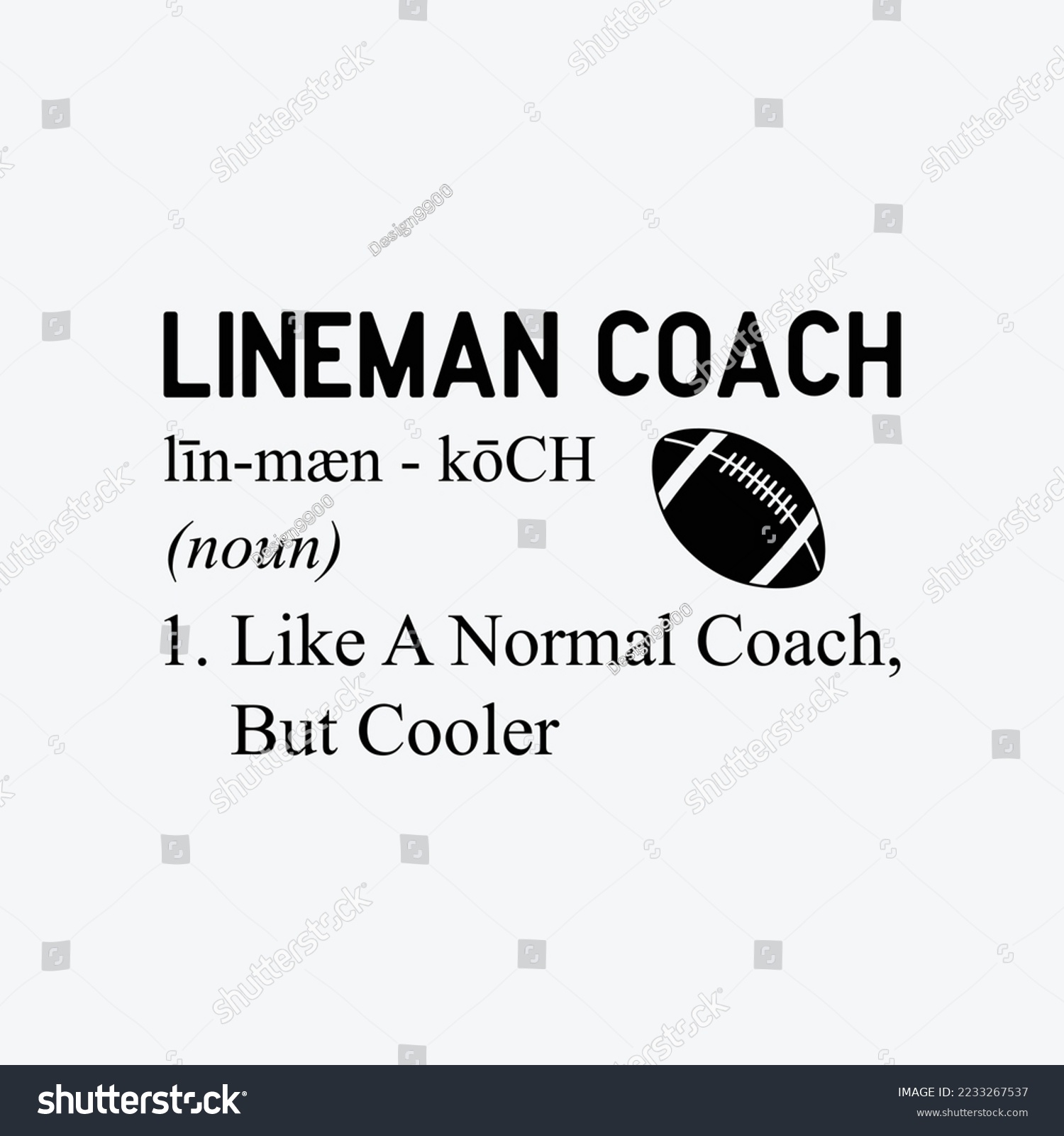 SVG of Football Lineman Coach Definition svg design svg
