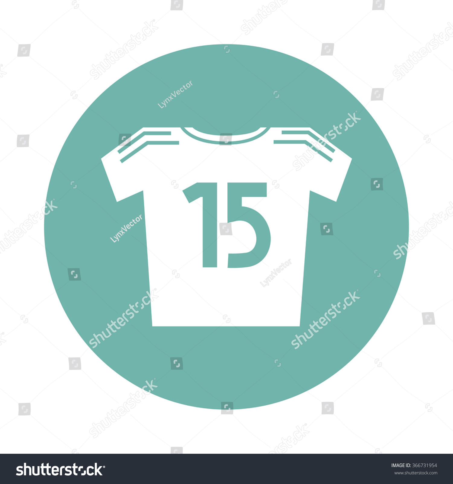 Football Shirt Icon Stock Vector 366731954 - Shutterstock