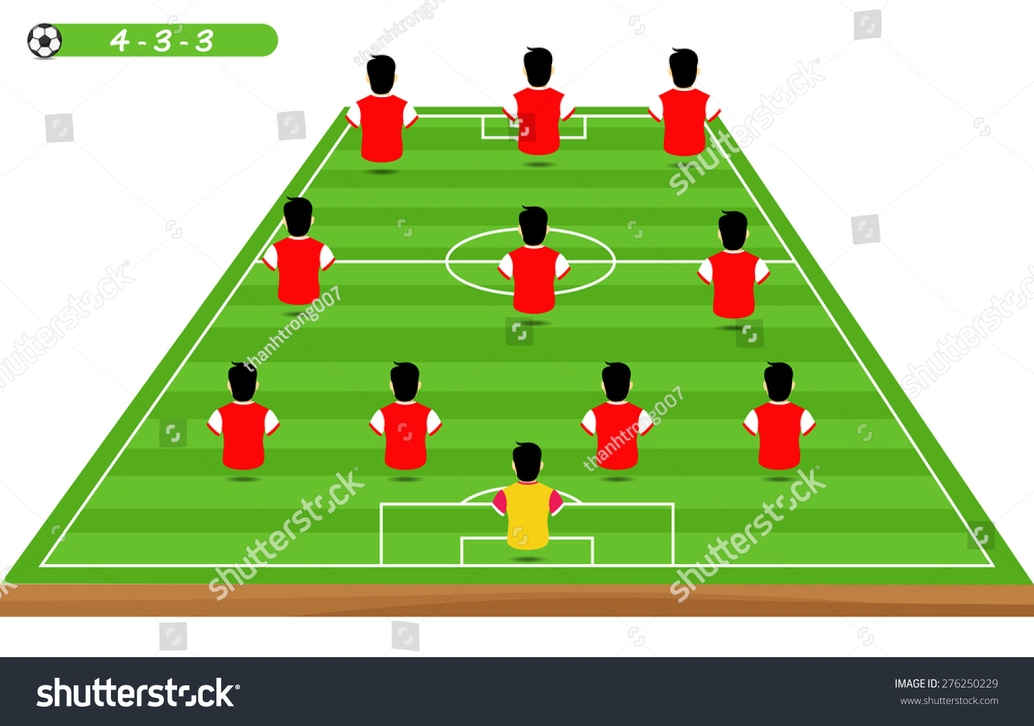 Vector De Stock Libre De Regalías Sobre Football Tactics