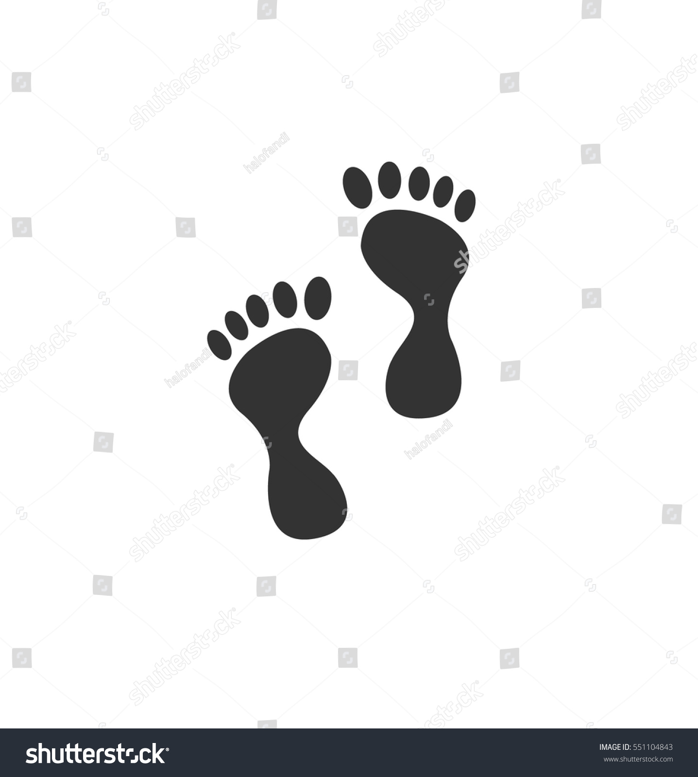 Footprinting Illustration Stock Vector Royalty Free Shutterstock