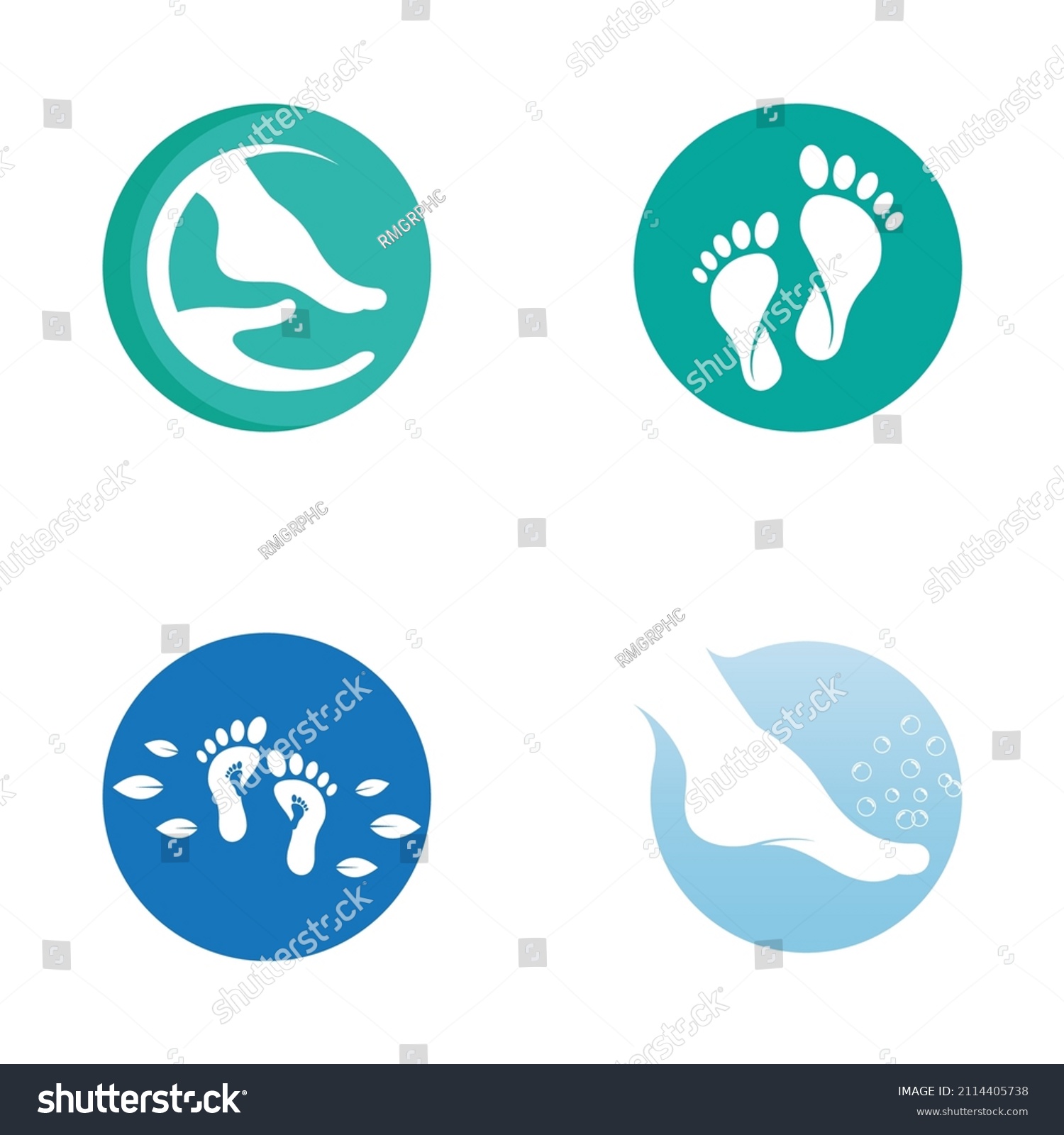 Footprints Footstep Logo Images Illustration Stock Vector (Royalty Free ...