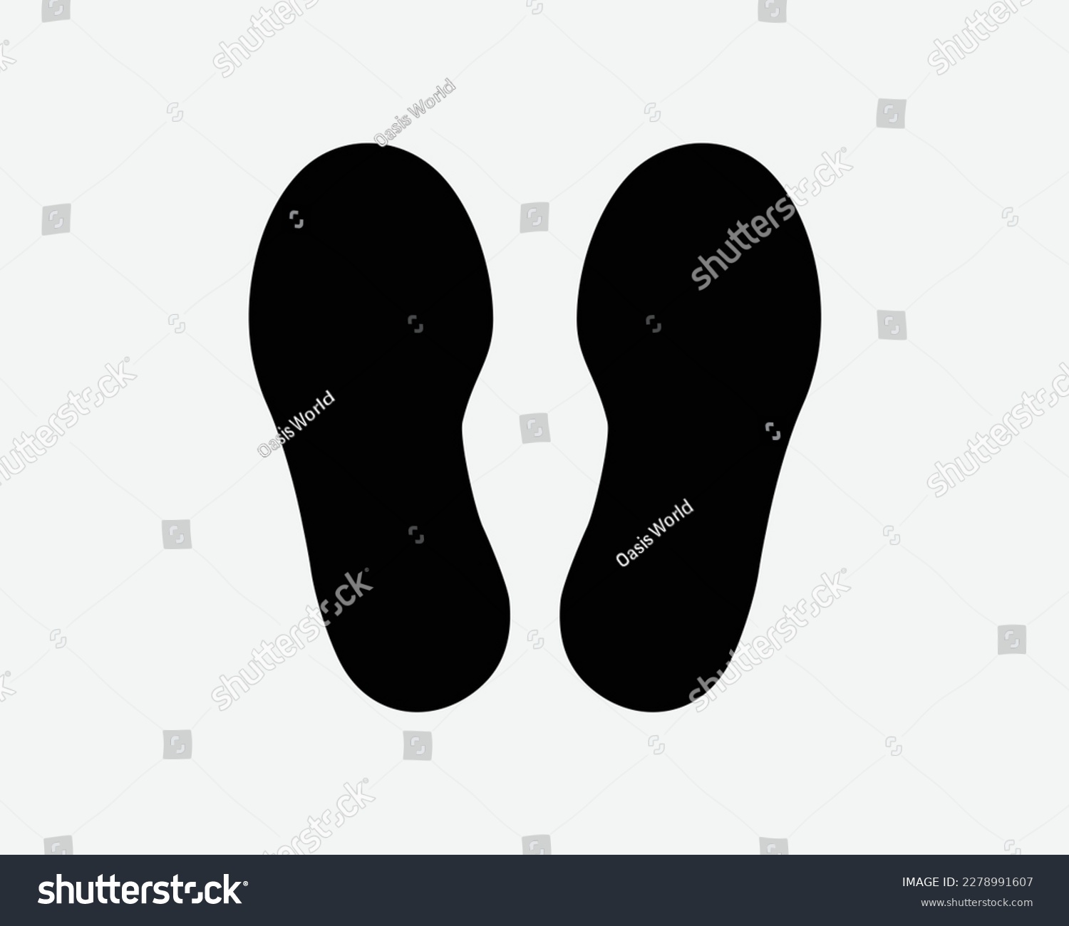 SVG of Footstep Foot Step Footprints Foot Prints Shoes Sole Steps Black White Silhouette Symbol Sign Graphic Clipart Artwork Illustration Pictogram Vector svg