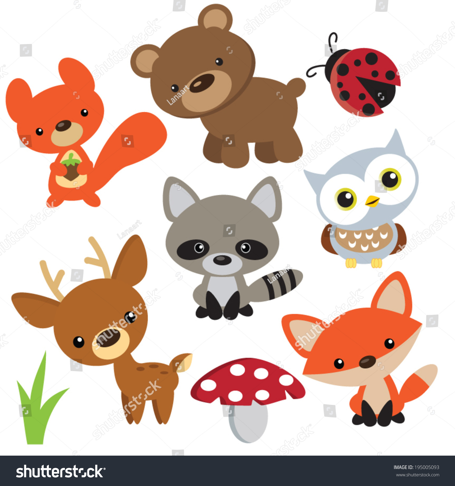 image.shutterstock.com z stock-vector-forest-animals-vector ...