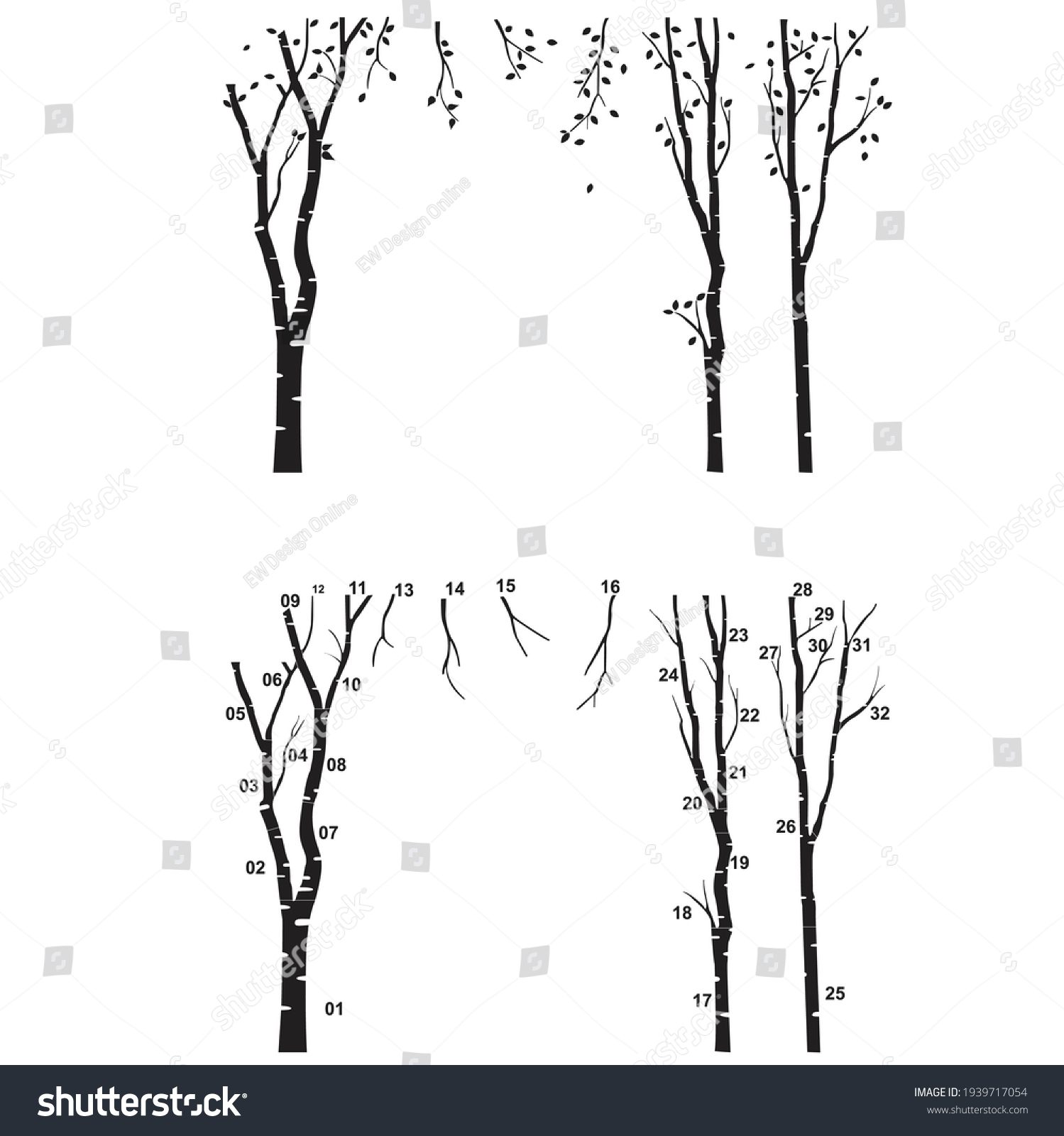 SVG of forest home wall decal wall sticker nature lover svg