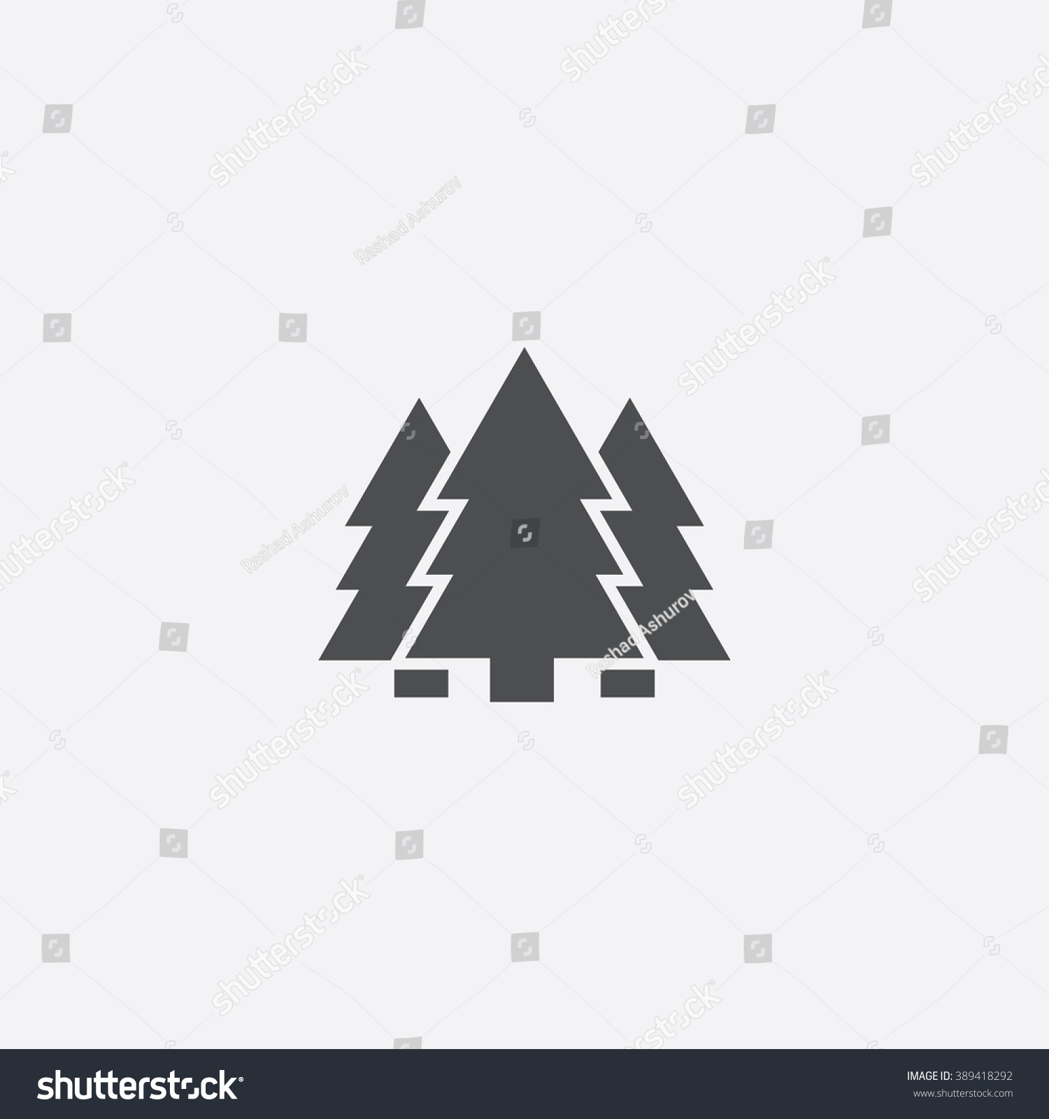 Forest Icon Stock Vector 389418292 - Shutterstock
