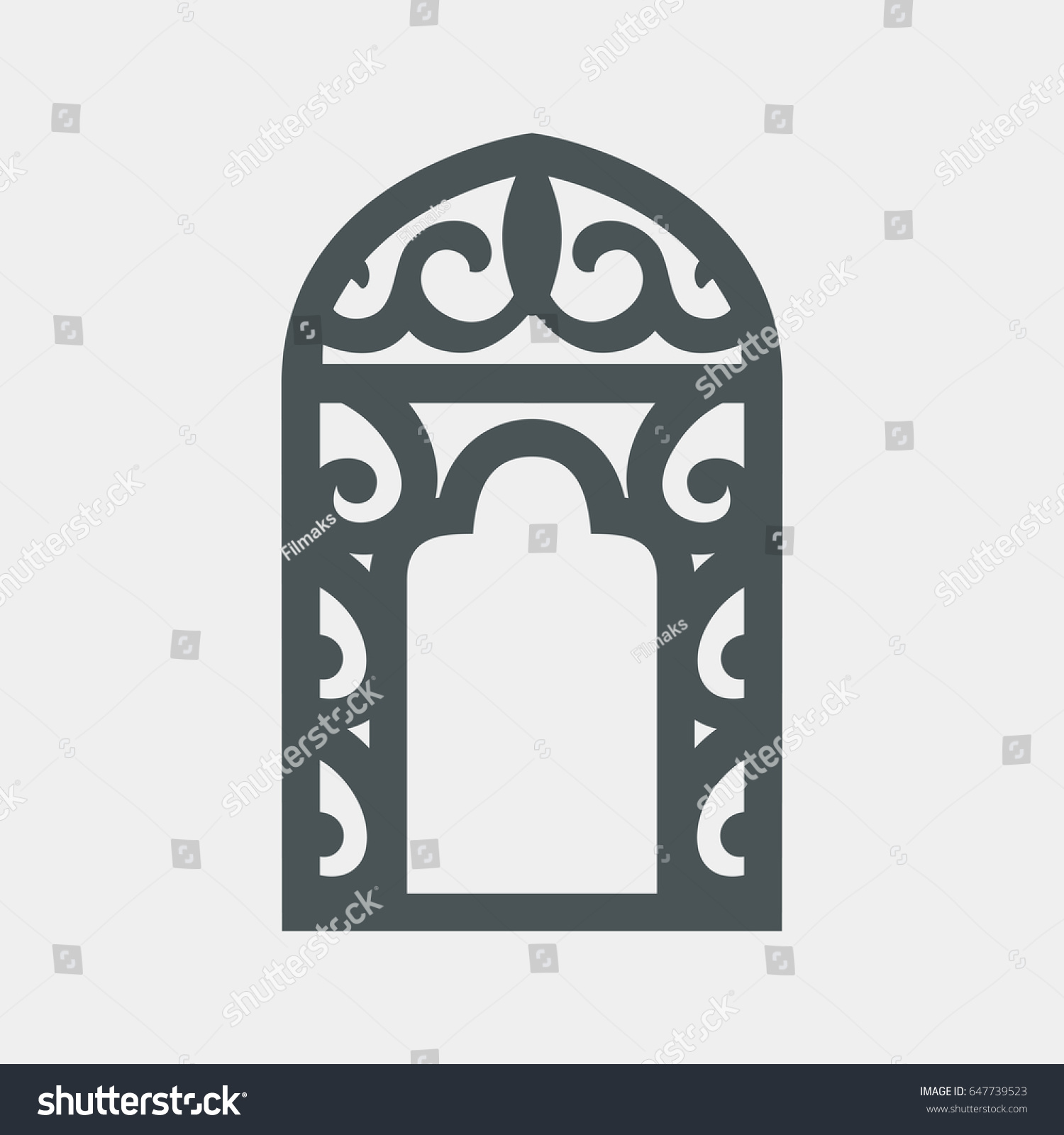 SVG of Forged window vector svg