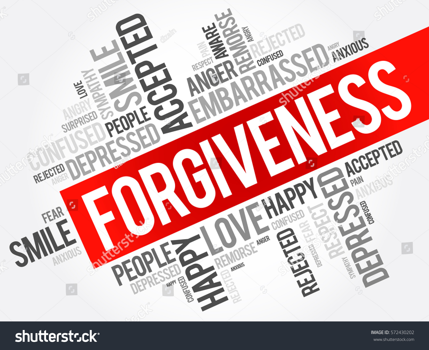 Forgiveness Word Cloud Collage Social Concept Stock Vector 572430202 ...