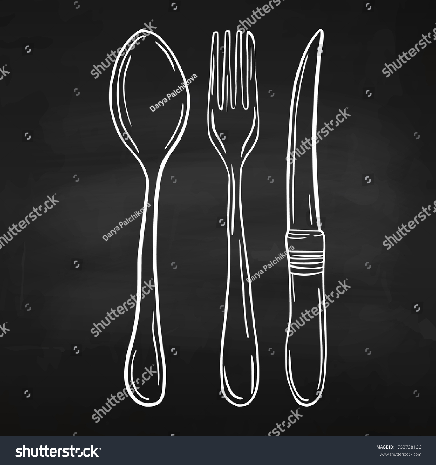 1,498 Chalk spoon fork Images, Stock Photos & Vectors | Shutterstock