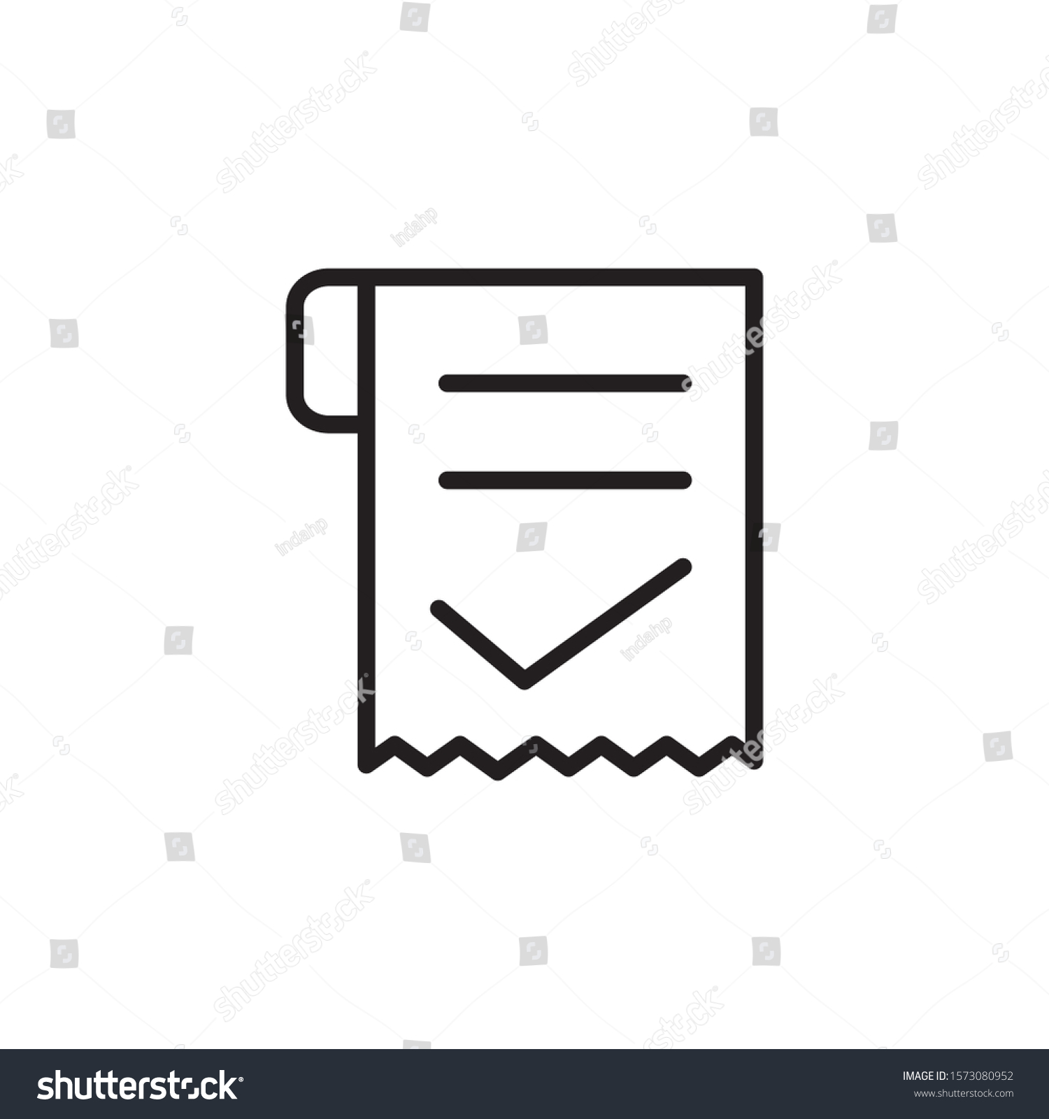 Form Checklist Icon Vector Illustration: vector de stock (libre de ...