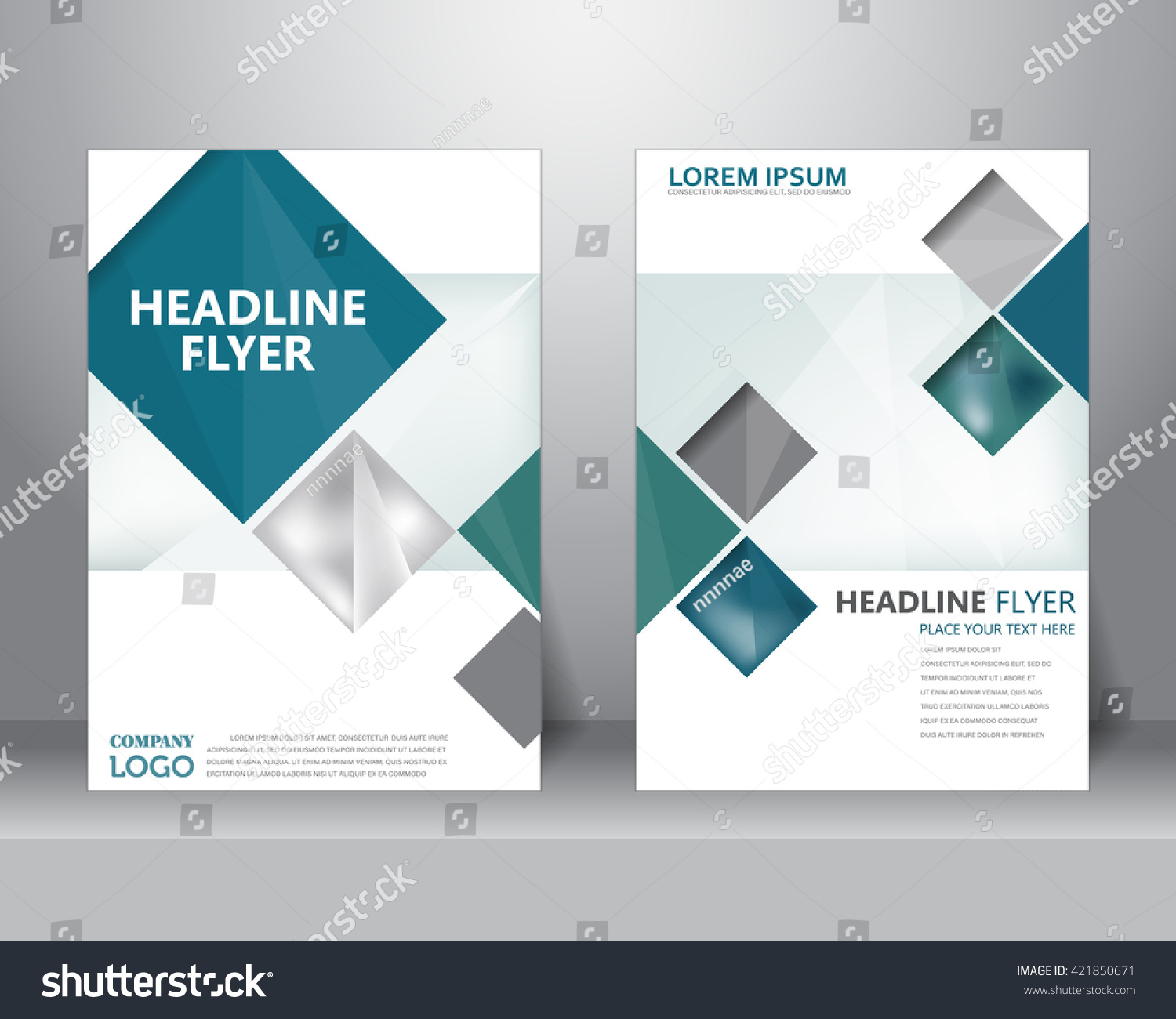  Formal Business Brochure Flyer Design Layout Stock Vector 