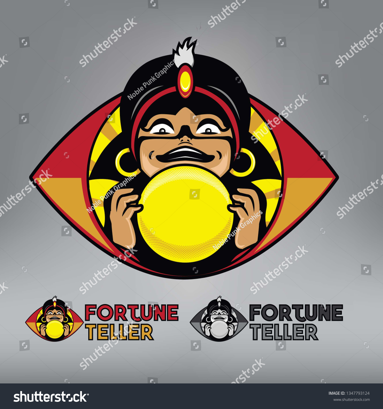Fortune Teller Logo Stock Vector (Royalty Free) 1347793124 Shutterstock