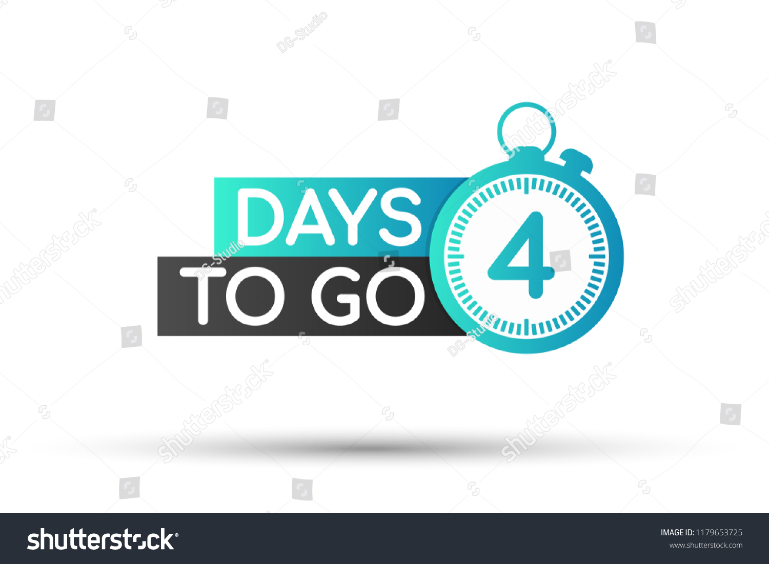 Four Days Go Vector Stock Illustration Stock Vector (Royalty Free ...