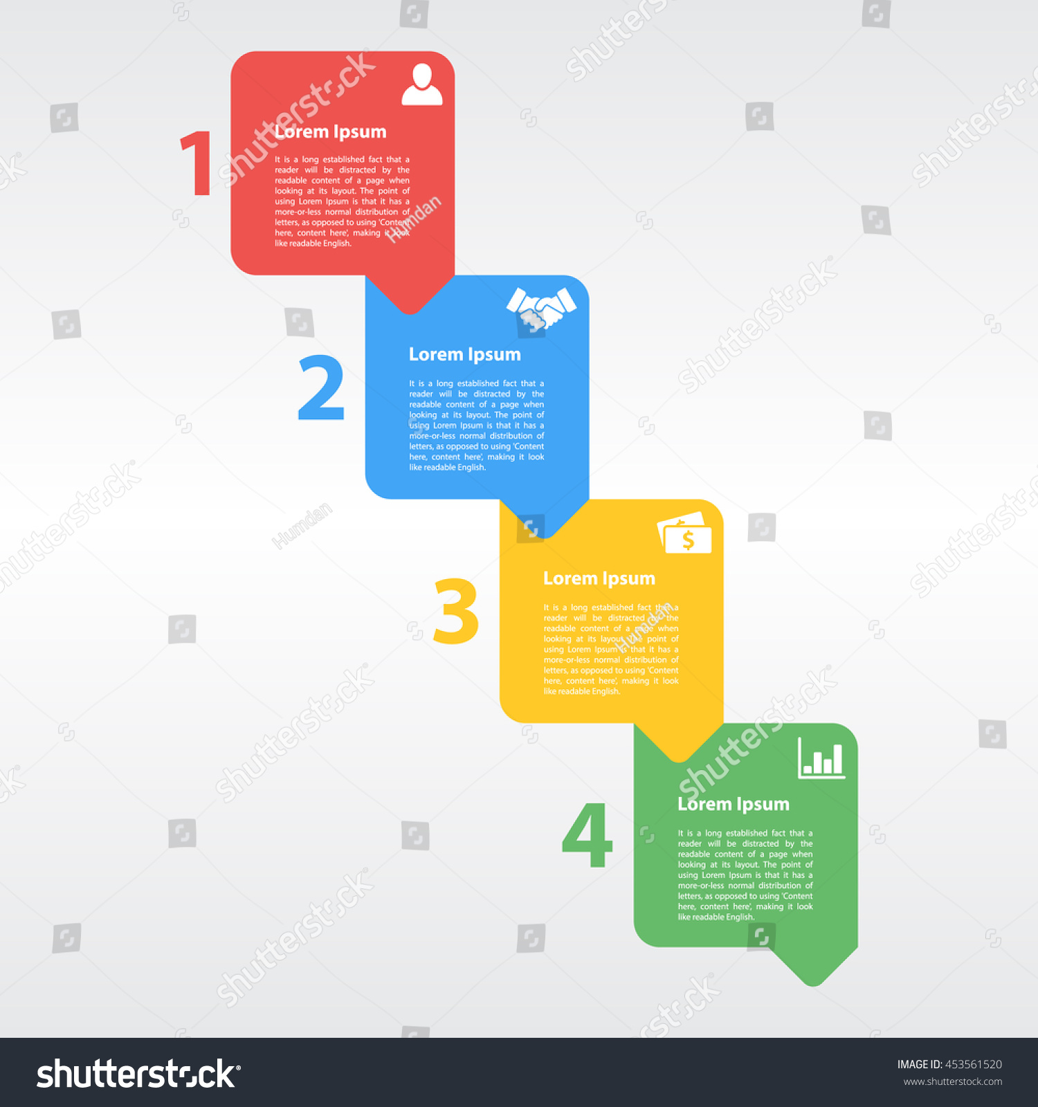 Four Steps Sequence Infographic Layout Concept Vector Illustration Wall The Best Porn Website 1755