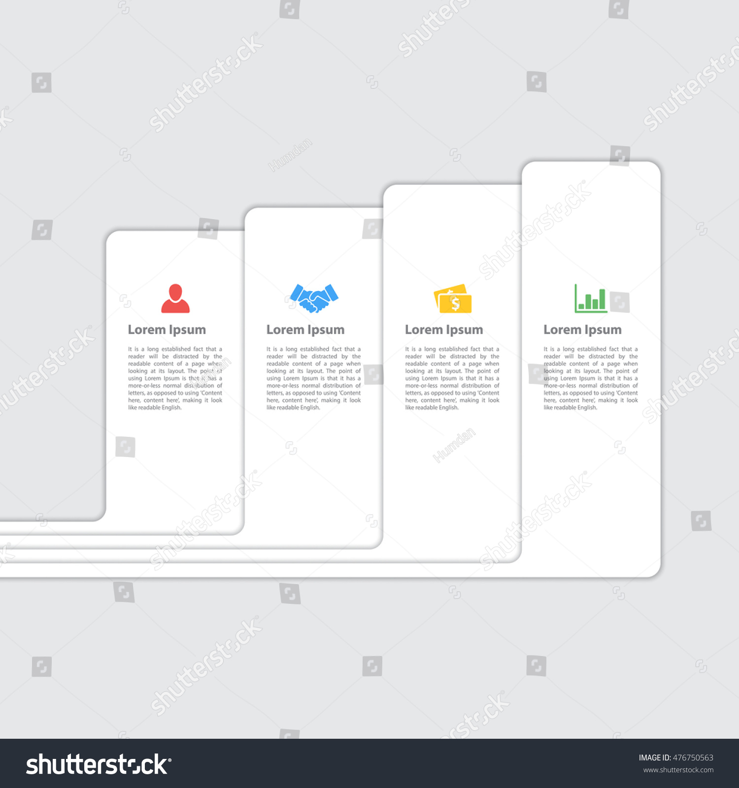 Four Steps Sequence Infographic Layout Concept Stock Vector Royalty Free 476750563 Shutterstock 1339