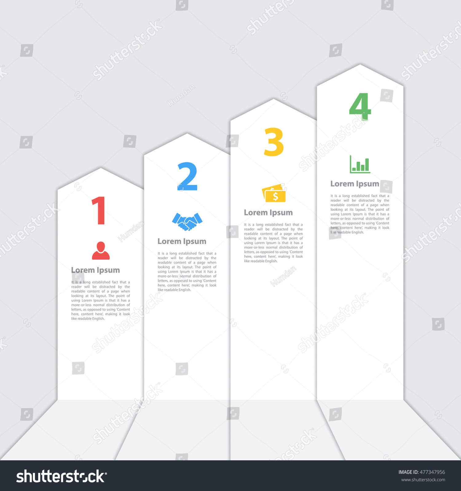 Four Steps Sequence Infographic Layout Concept Stock Vector Royalty Free 477347956 8381
