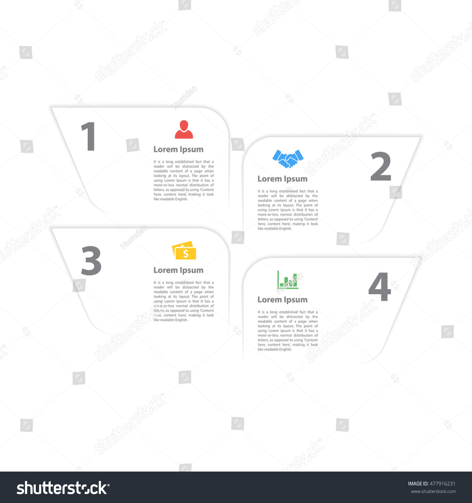 Four Steps Sequence Infographic Layout Concept เวกเตอร์สต็อก ปลอดค่าลิขสิทธิ์ 477916231 0669