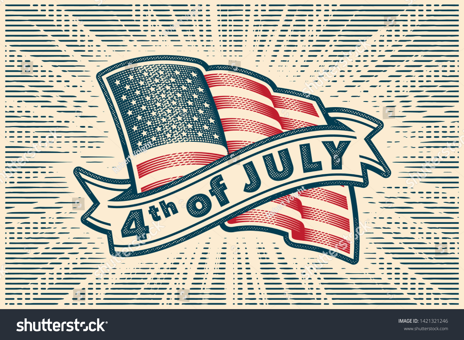 Fourth July Usa Independence Day Vector Stock Vector (Royalty Free ...