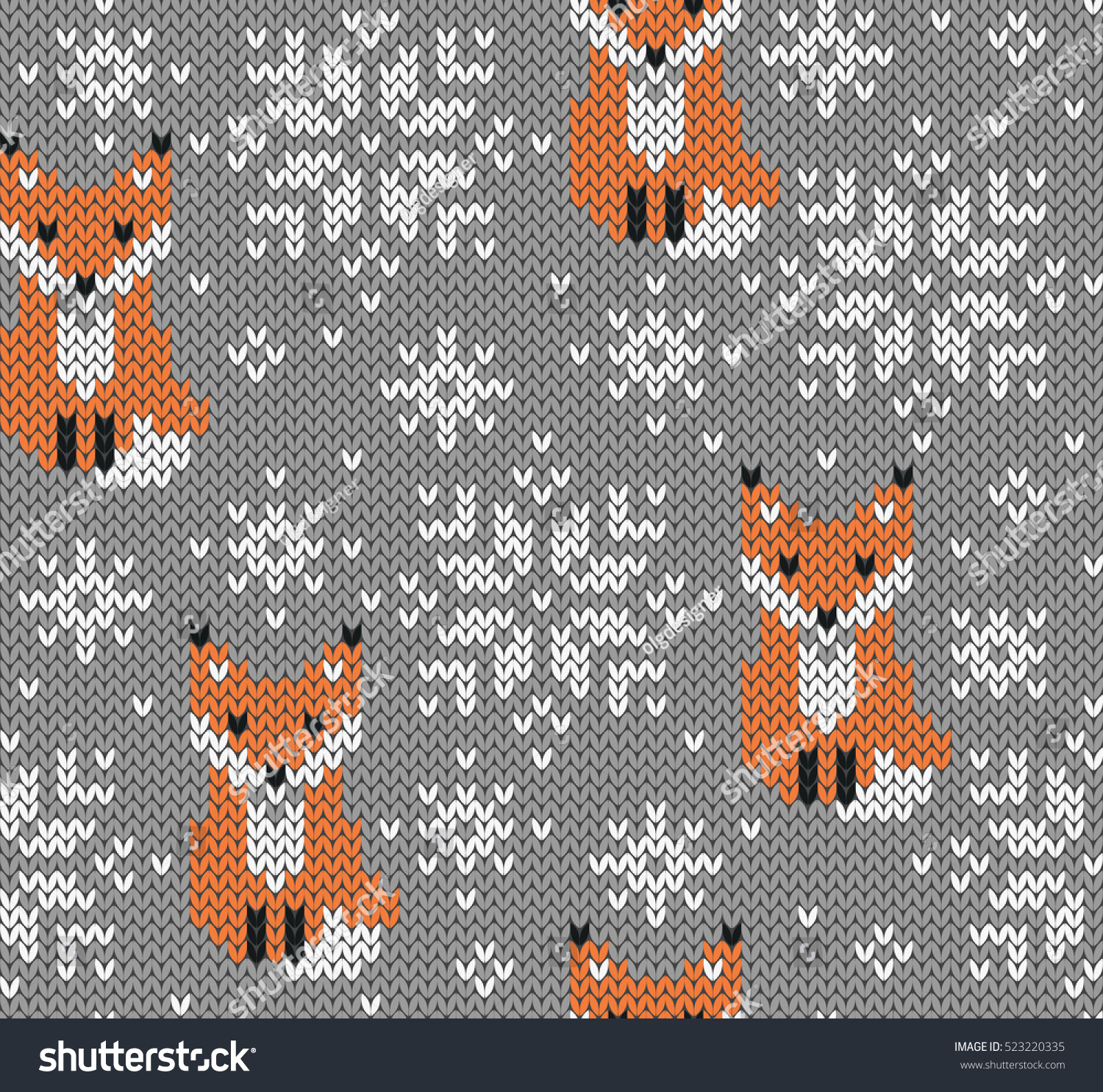 キツネジャカードのシームレスな編み模様 冬の背景にかわいい動物 北欧風 ベクターイラスト のベクター画像素材 ロイヤリティフリー キツネジャカードのシームレスな編み模様 冬の背景にかわいい動物 北欧風 ベクターイラスト のベクター画像素材 ロイヤリティフリー