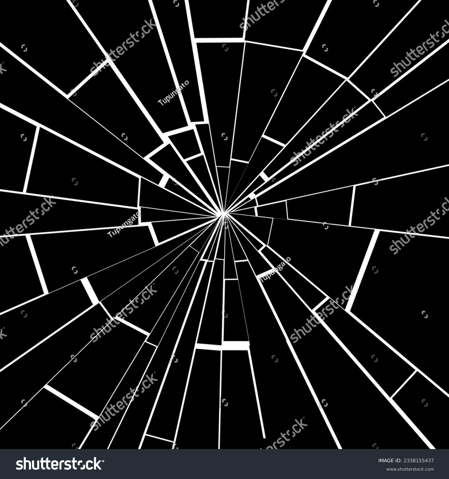 SVG of Fractured glass vector background. Black white cracked screen broken glass shards. svg