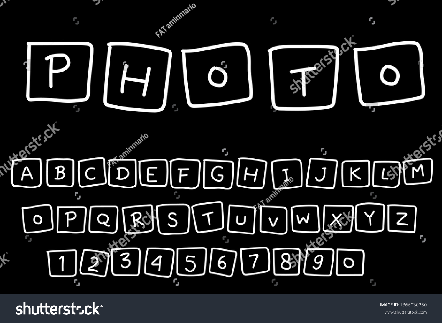 Frame Alphabet Vector Stock Vector (Royalty Free) 1366030250 | Shutterstock