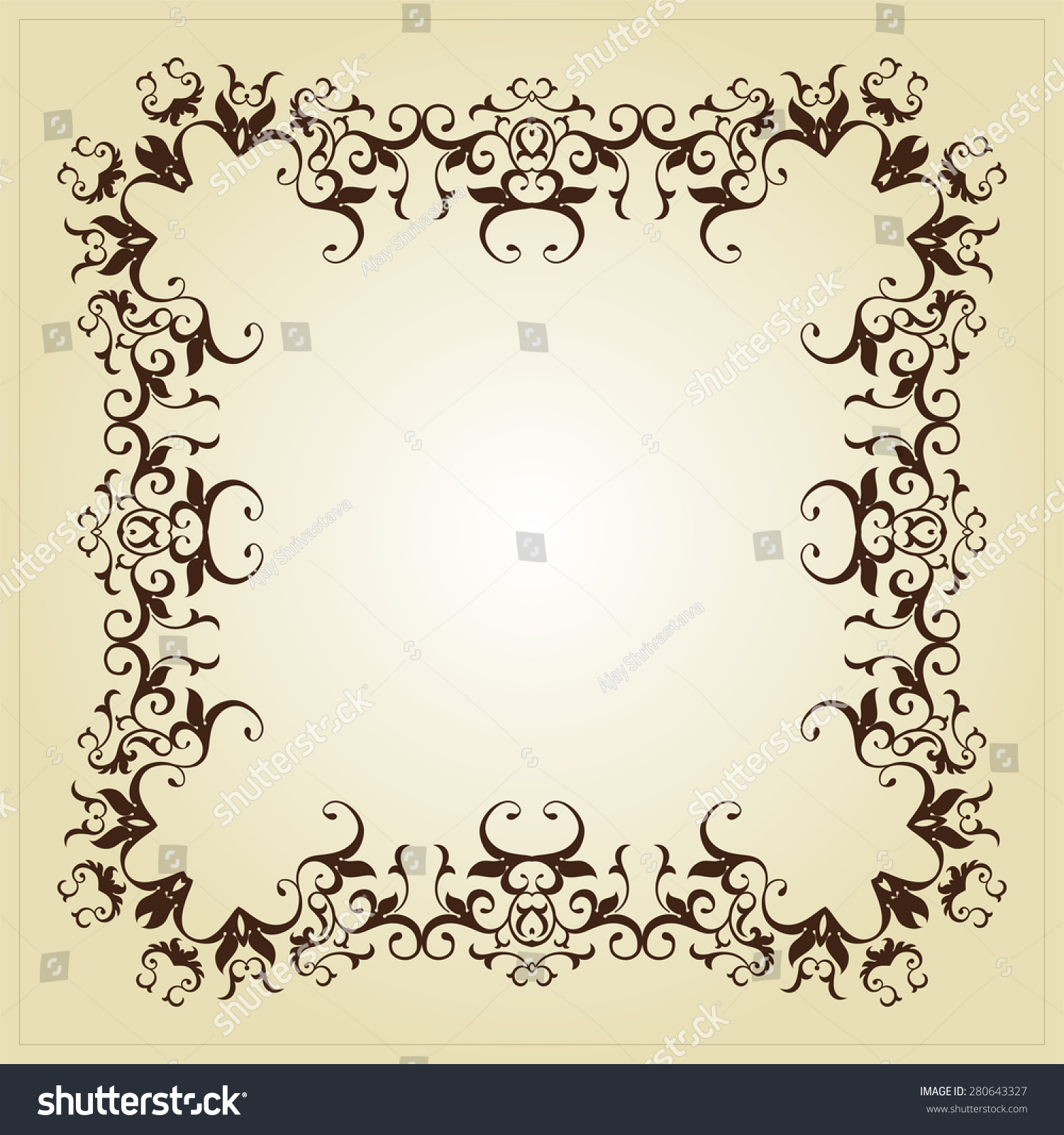 Frame Border Design Vector Art Stock Vector (Royalty Free) 280643327