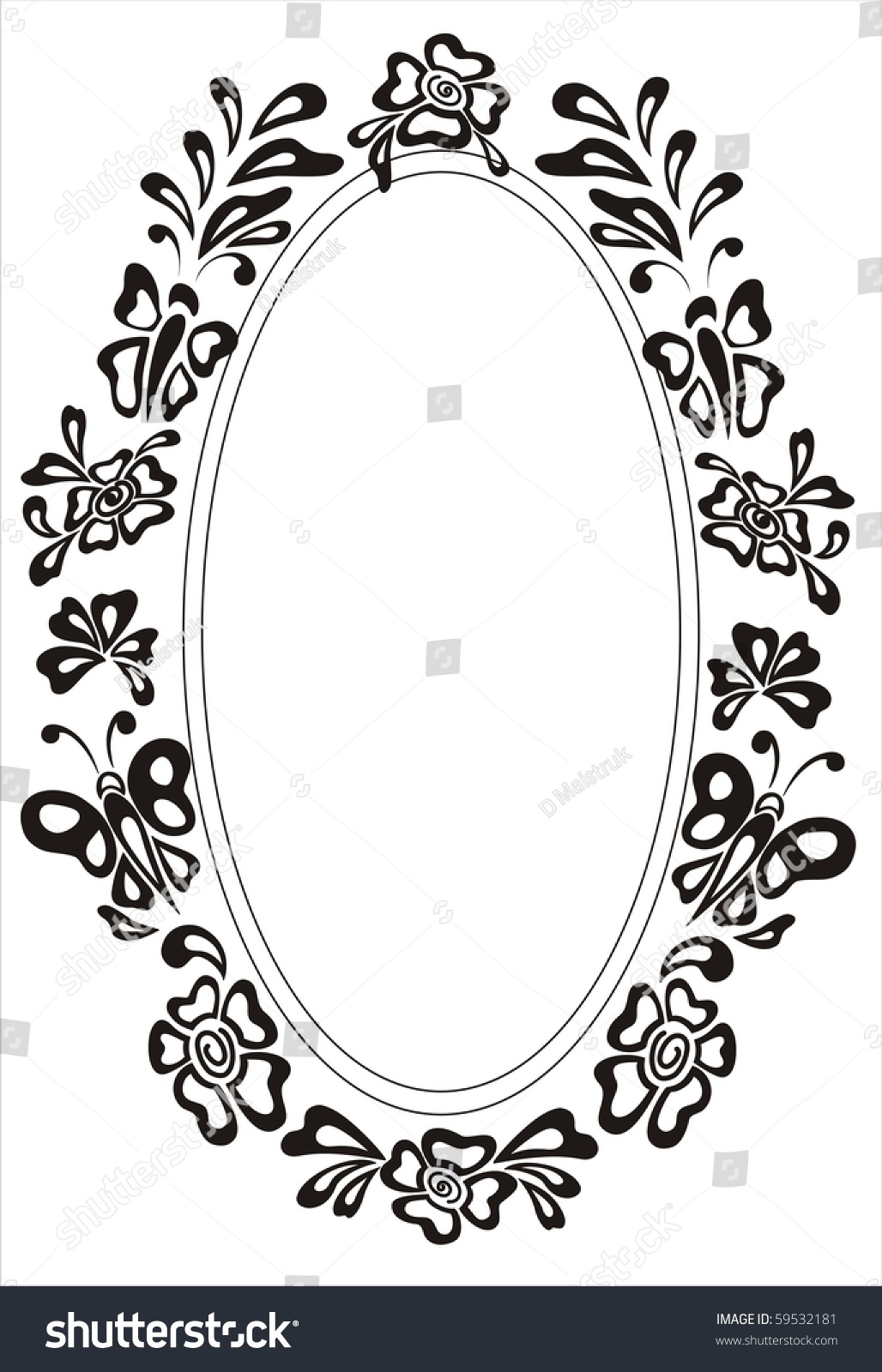 Download Frame Ellipse Stock Vector 59532181 - Shutterstock