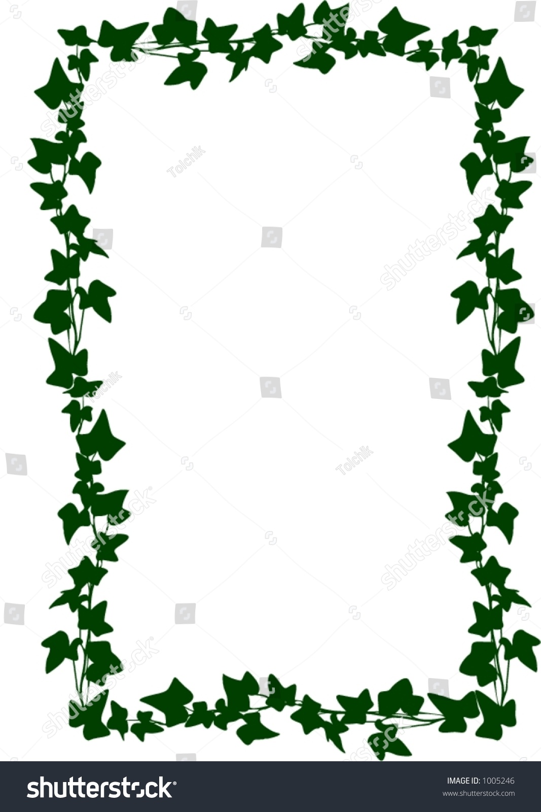 Frame Ivy Vector Illustration Stock Vector (Royalty Free) 1005246