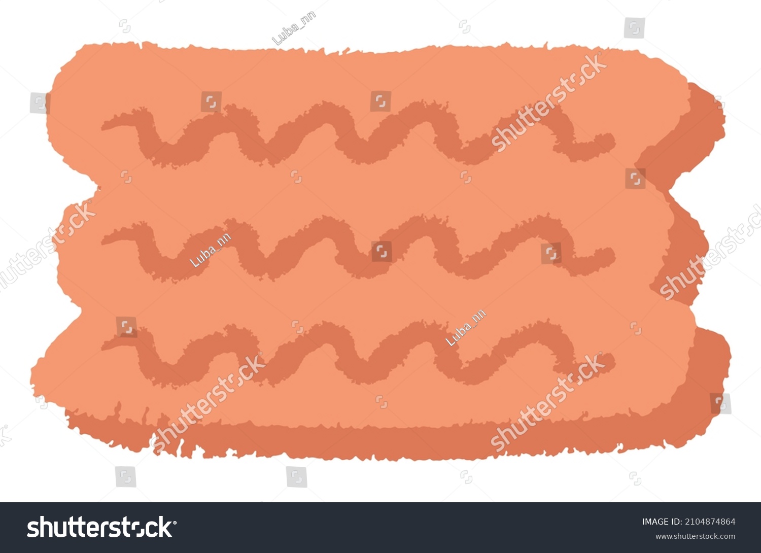 SVG of Frame with waves. Wavy lines. Sticker, scotch tape, ticket, paper. Drawn in pencil by hand. Torn texture. Simple, modern, astronomical. Element for creating a design. svg