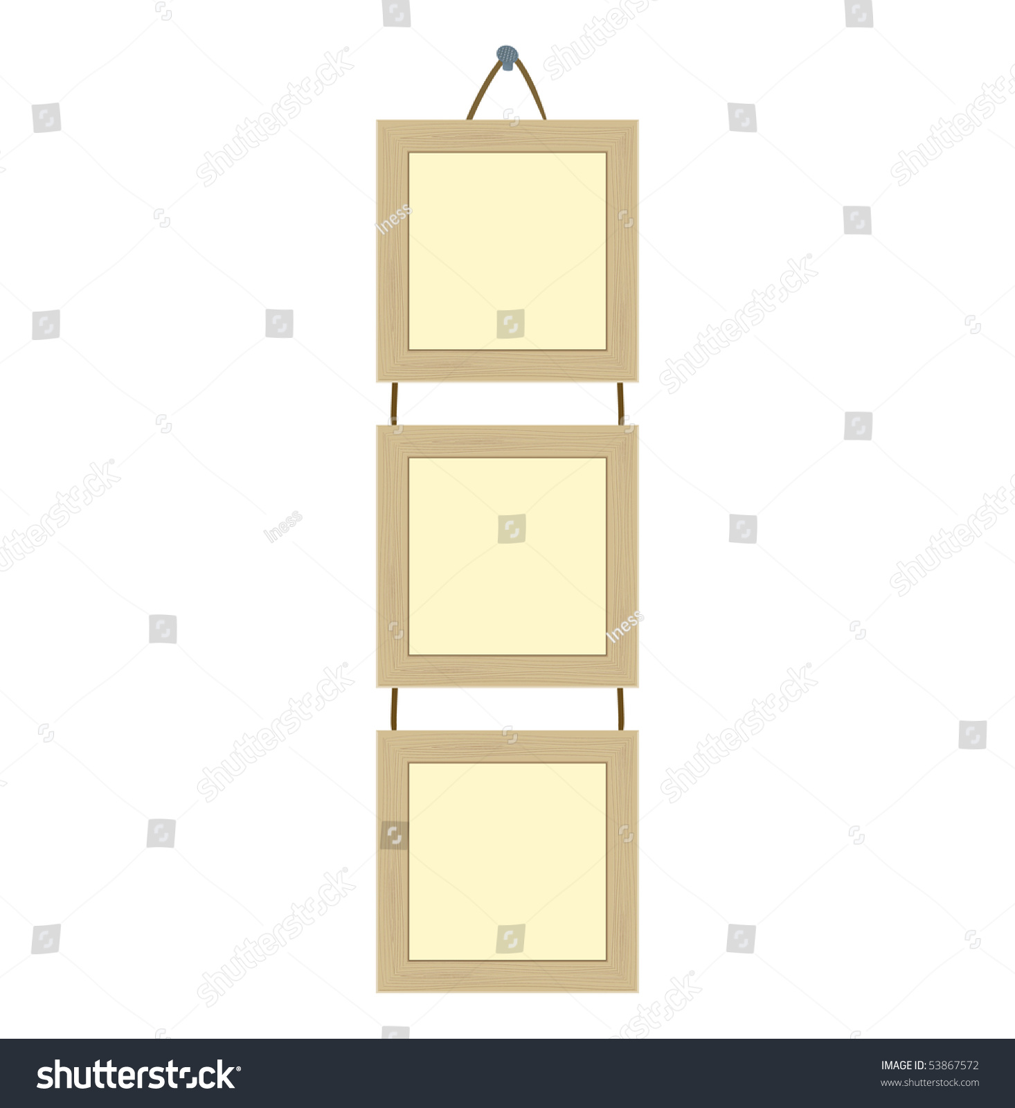Framework Photos On Wallpaper Stock Vector (Royalty Free) 53867572