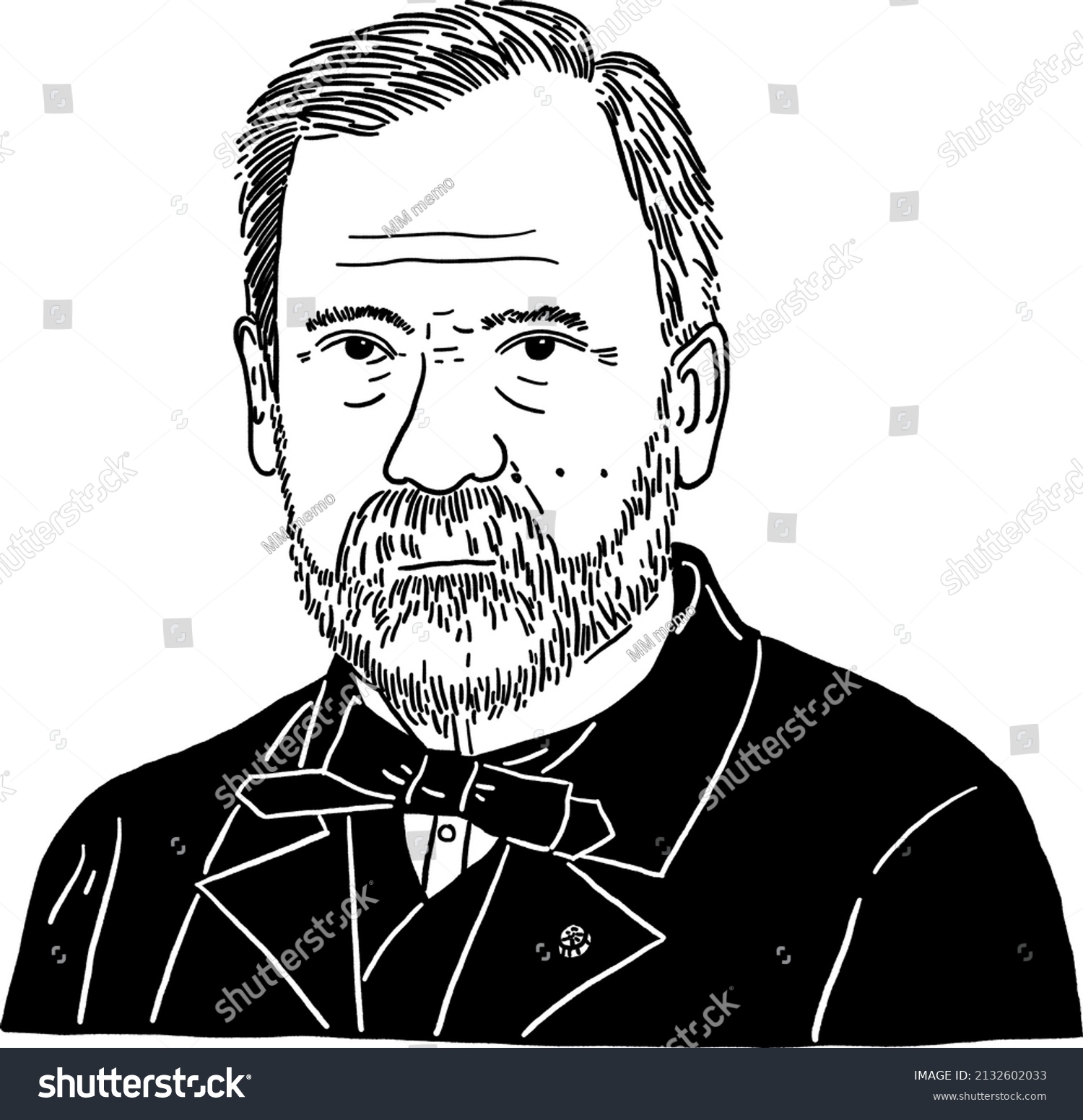 France Mar 6 2022 Louis Pasteur Stock Vector (Royalty Free) 2132602033 ...