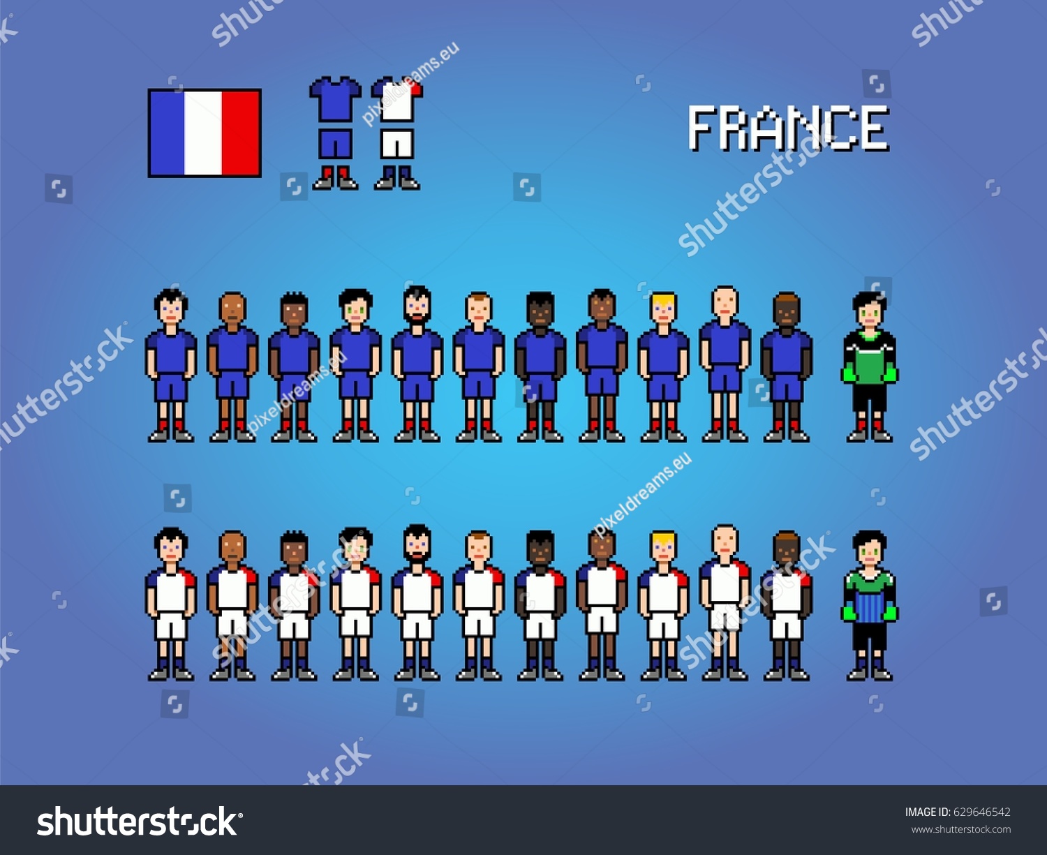 Image Vectorielle De Stock De France National Football Team
