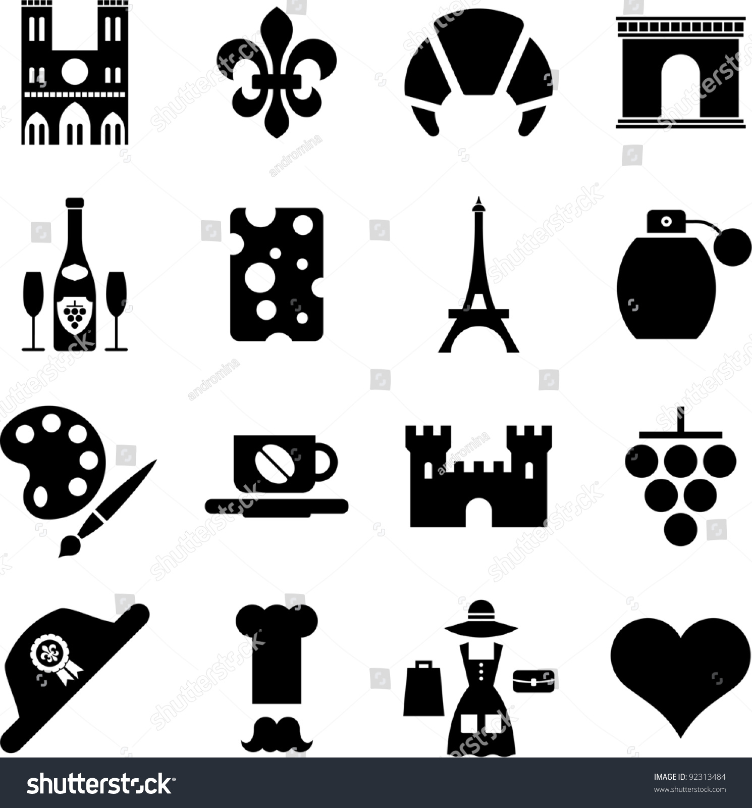 SVG of France pictograms svg