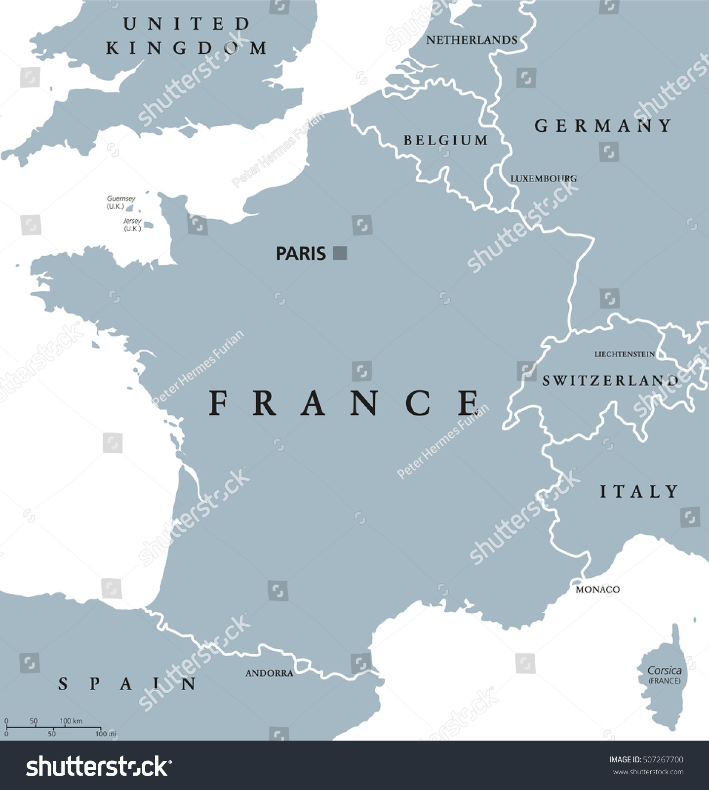 paris on world political map France Political Map Capital Paris Corsica Stock Vector Royalty paris on world political map