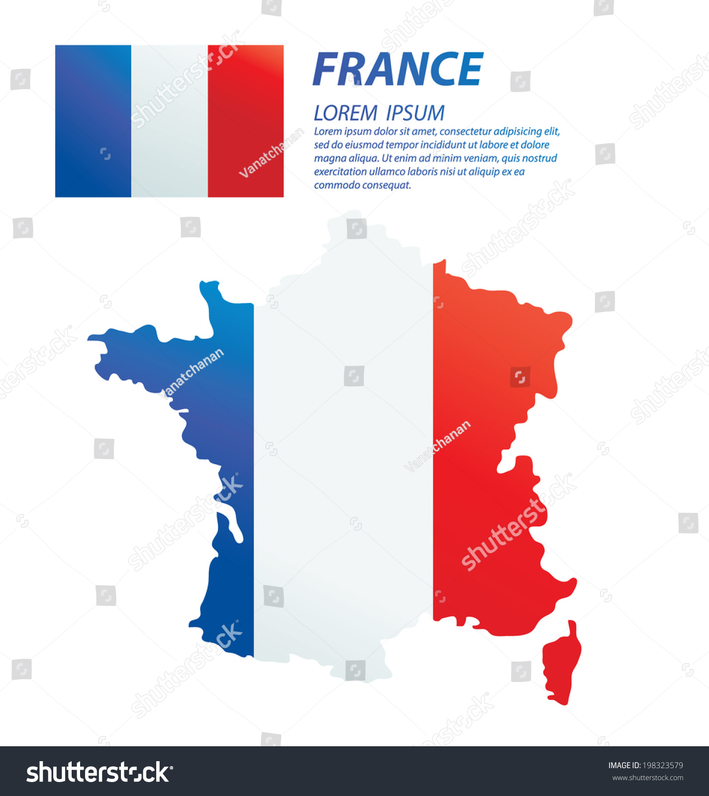 France Vector Stock Vector (Royalty Free) 198323579 | Shutterstock